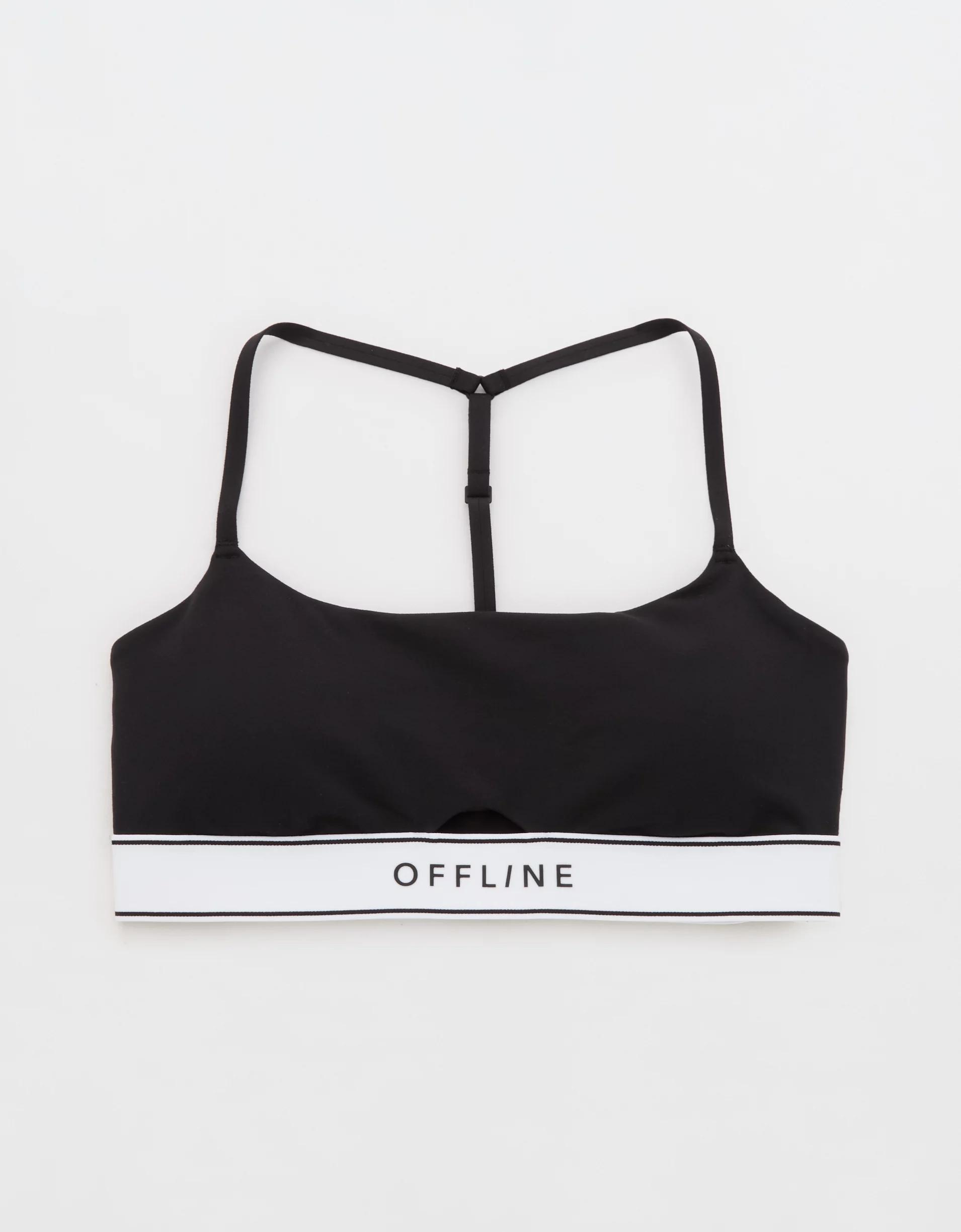 OFFLINE By Aerie The Hugger Logo Elastic Sports Bra Product Image