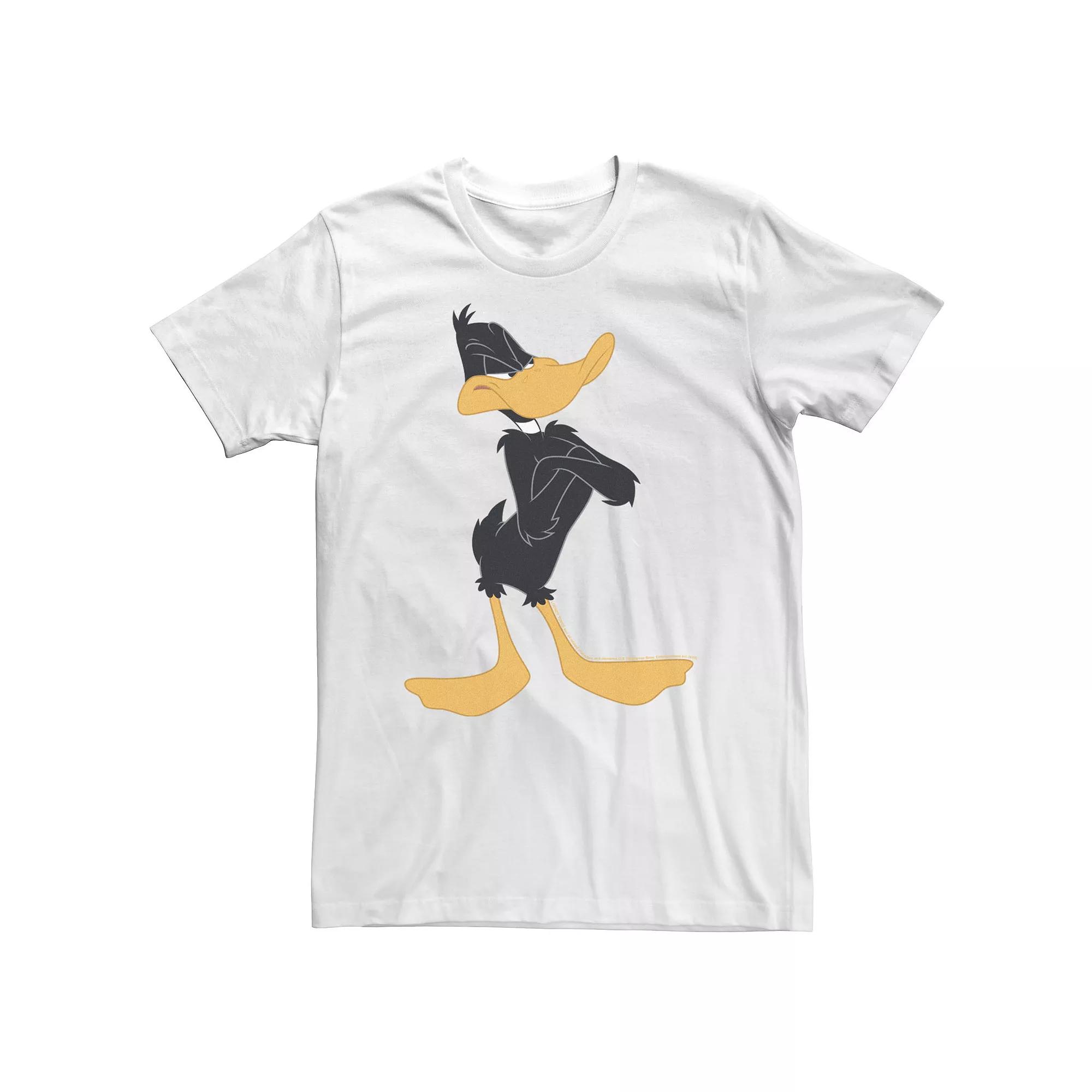 Big & Tall Looney Tunes Daffy Duck Crossed Arms Portrait Tee, Men's,  Product Image