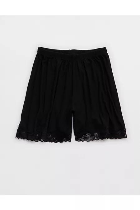 Aerie Real SoftÂ® Rib Lace Boxer Women's Product Image