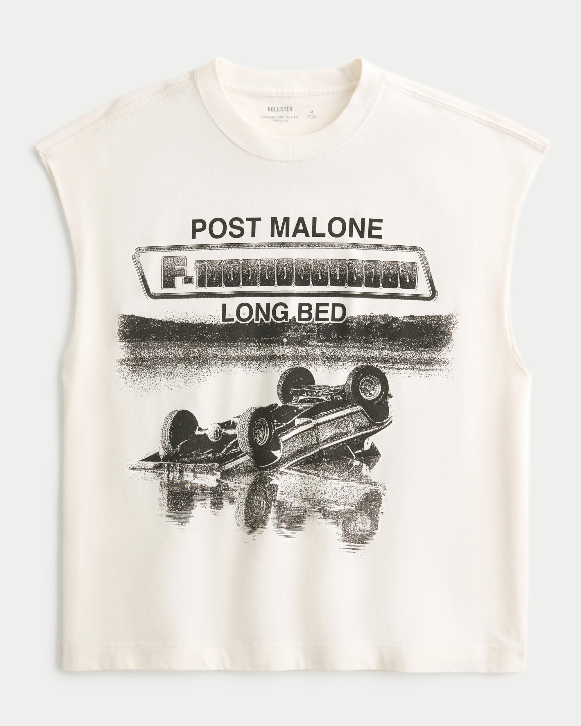 Boxy Heavyweight Post Malone Graphic Tank Product Image