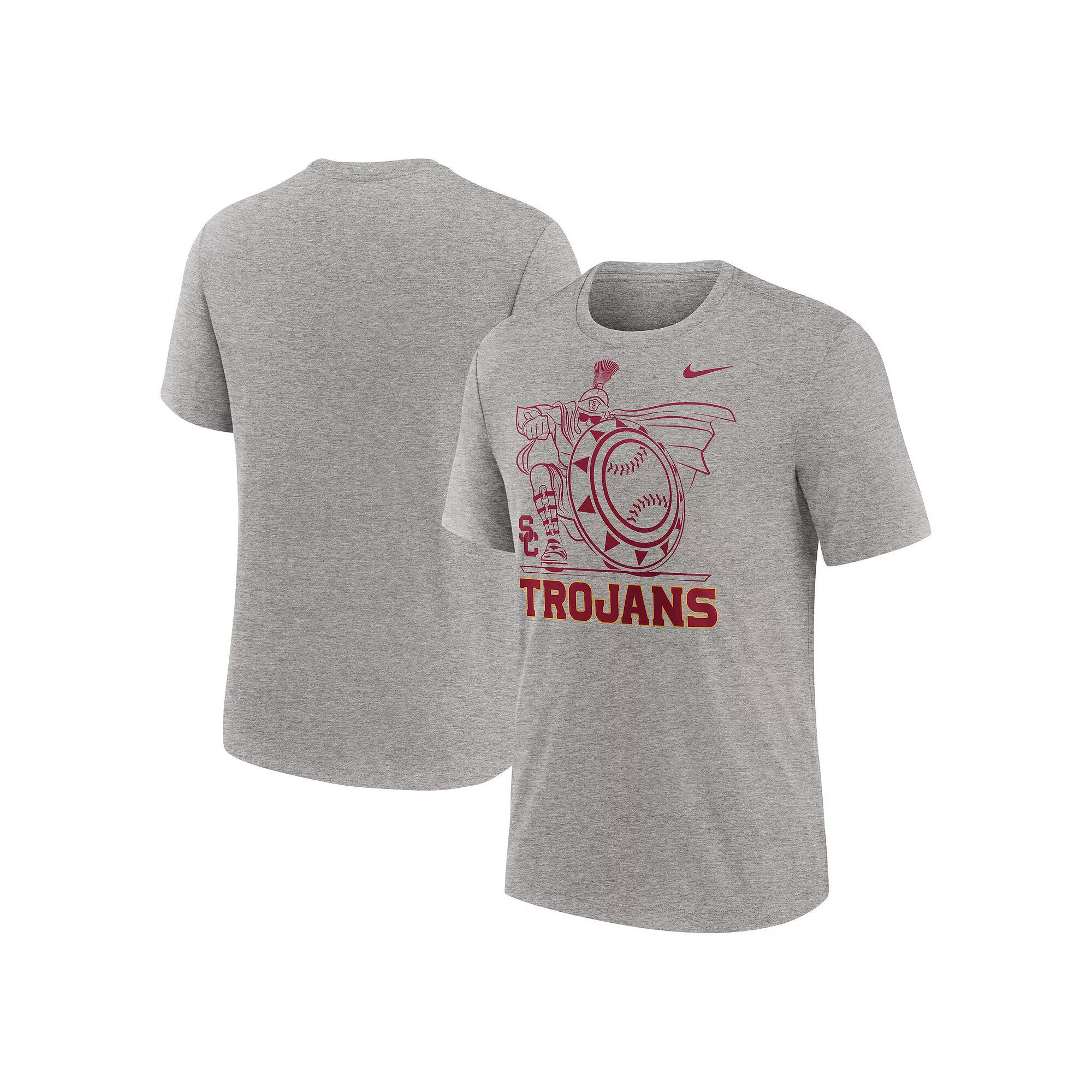 Men's Nike Heather Gray Iowa Hawkeyes Campus Local Tri-Blend T-Shirt,  Product Image