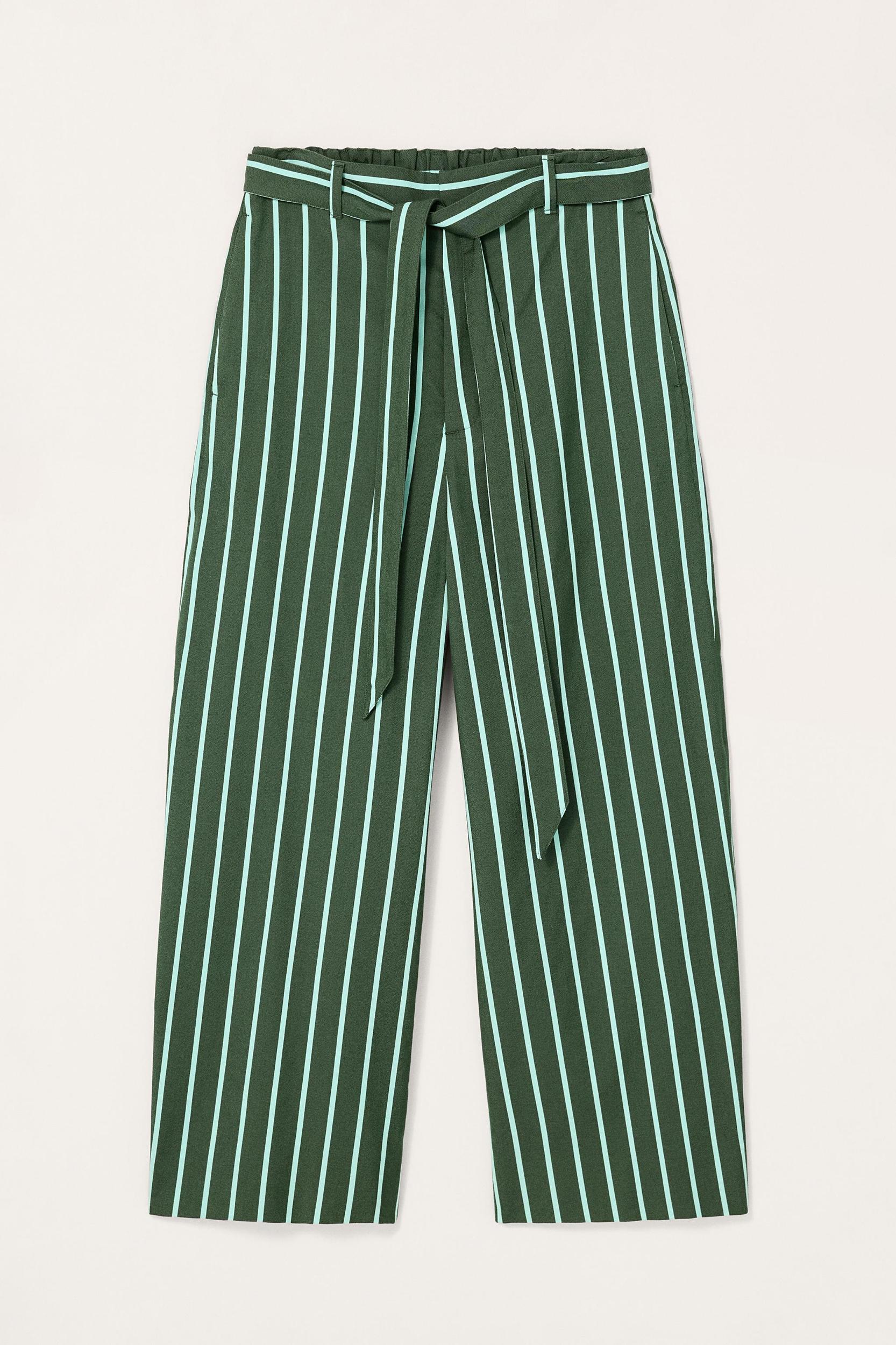 LIMITED EDITION STRIPED WIDE FIT PANTS Product Image
