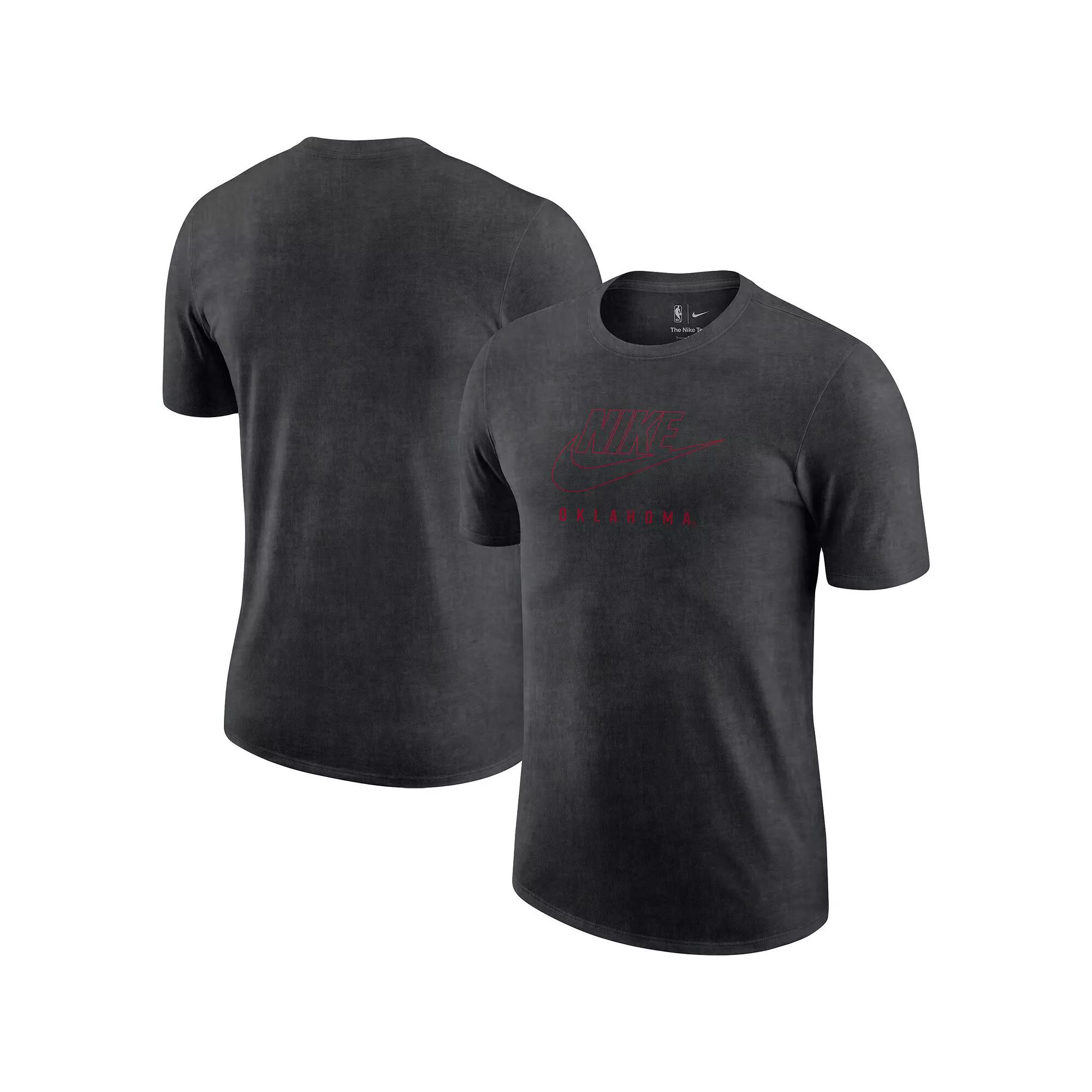 Men's Nike Charcoal Oklahoma Sooners Washed Max90 T-Shirt, Size: Medium Product Image