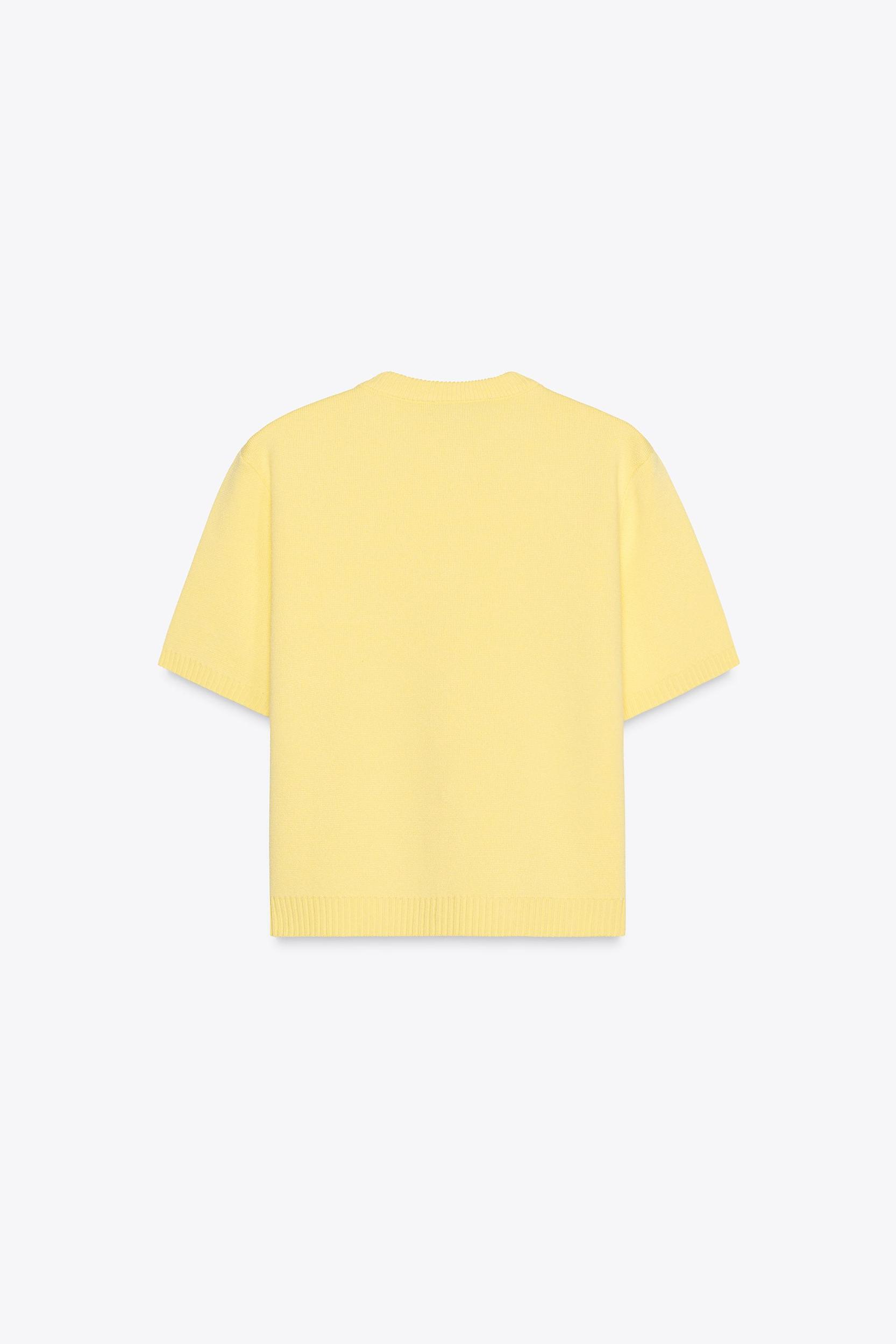 SHORT SLEEVE KNIT CARDIGAN Product Image