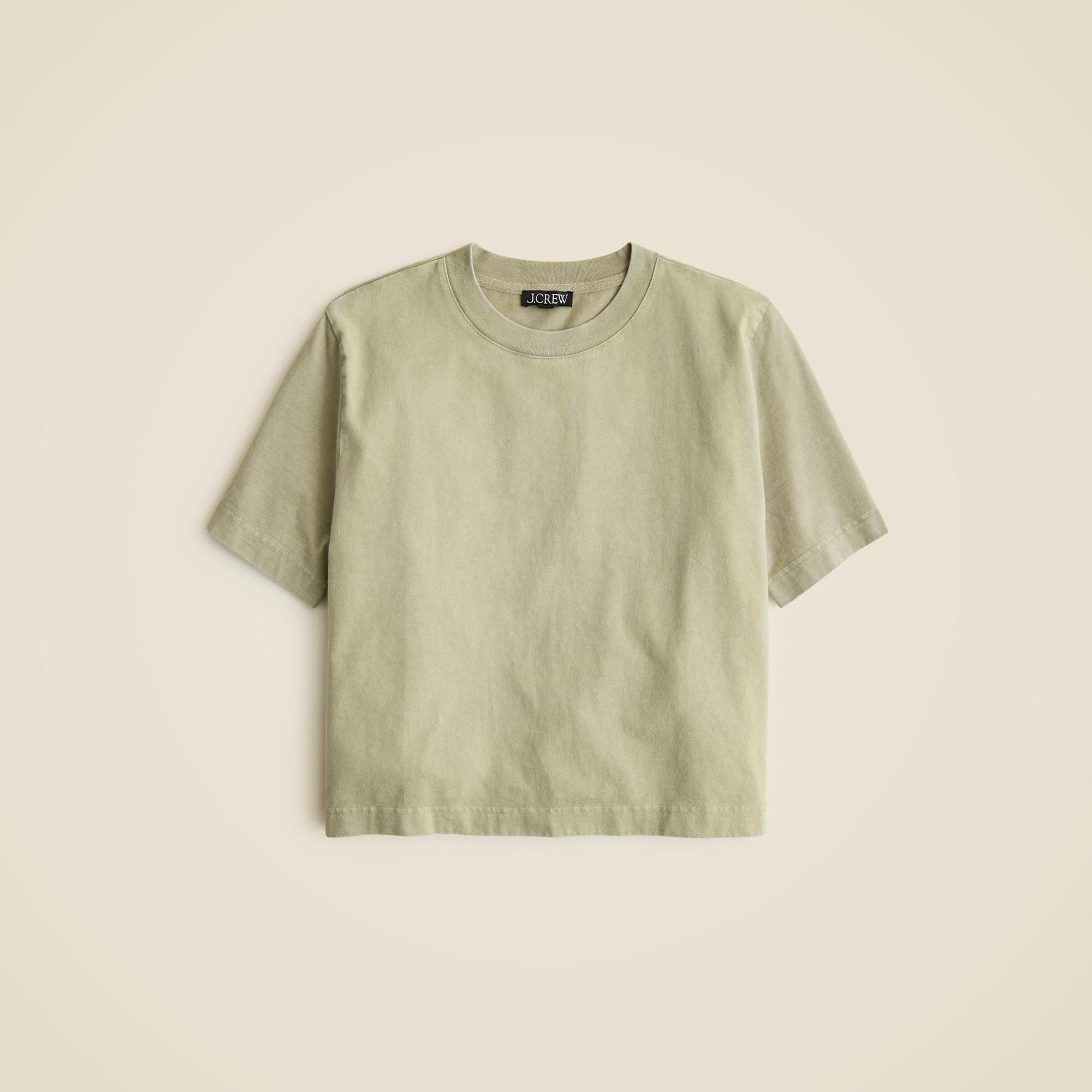 Relaxed premium-weight cropped T-shirt Product Image