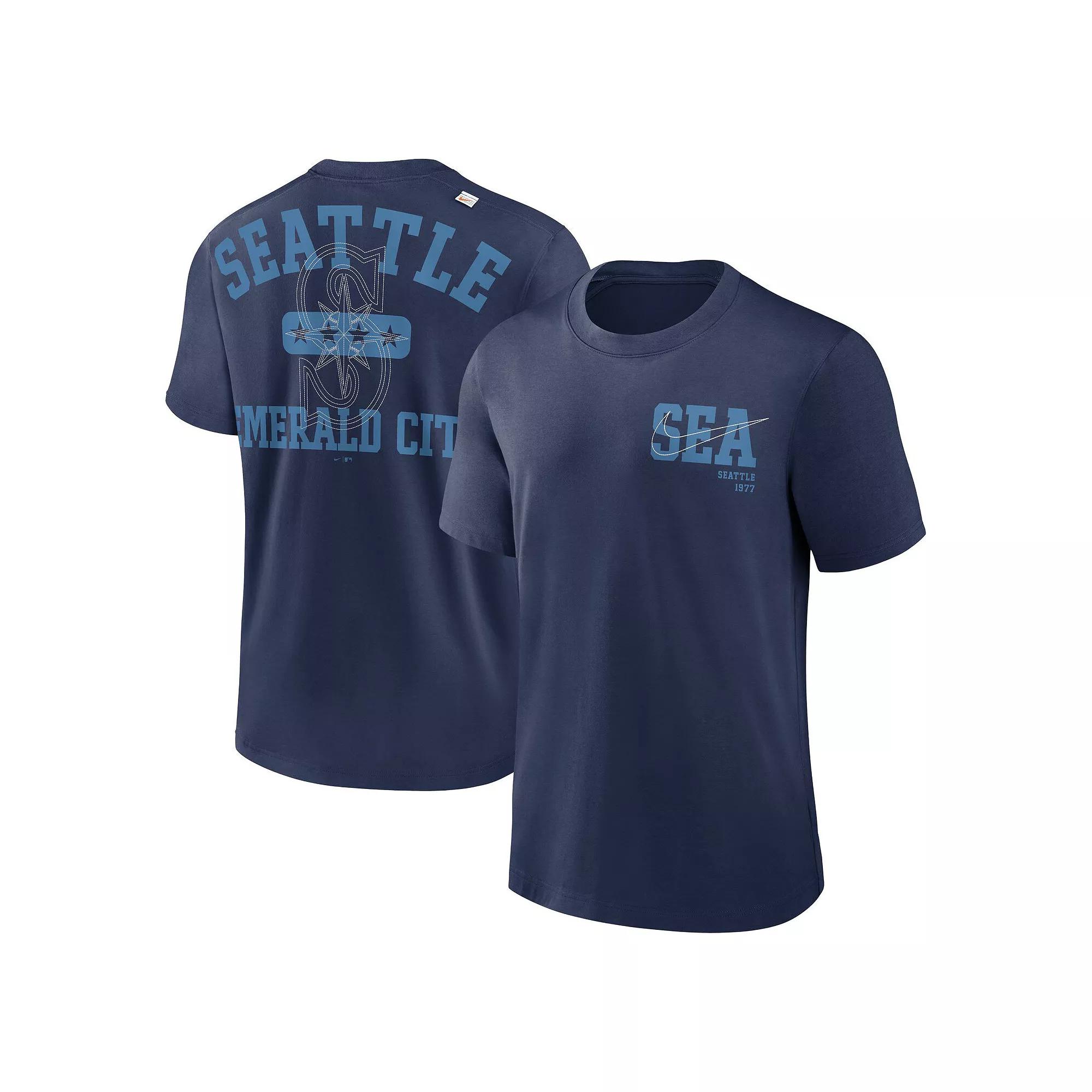 Men's Nike Navy Seattle Mariners Statement Game Over T-Shirt,  Product Image