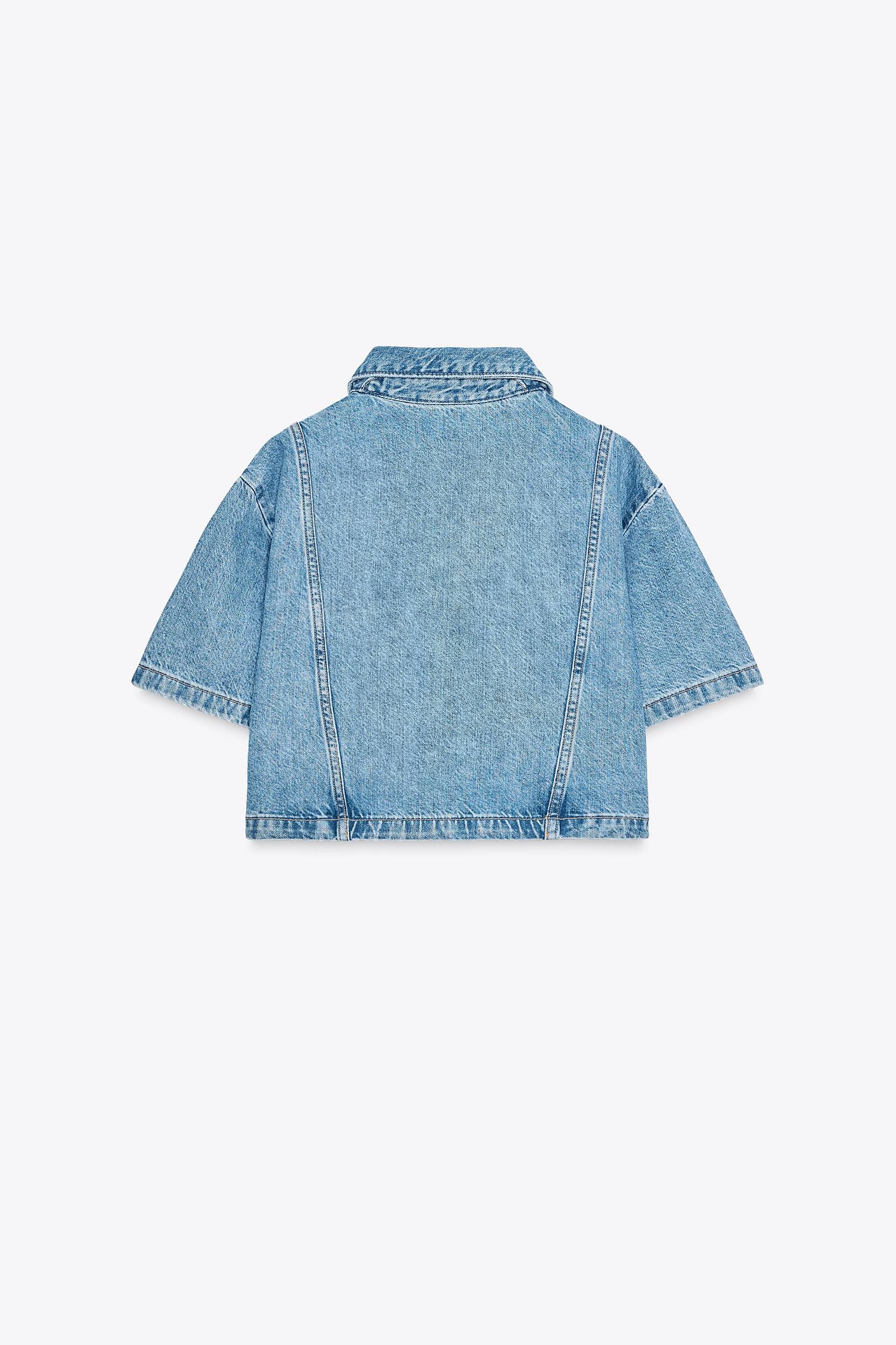Z1975 DENIM CROP SHIRT Product Image