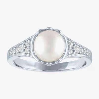 Gemstone Sterling Silver Cushion Cocktail Ring Product Image