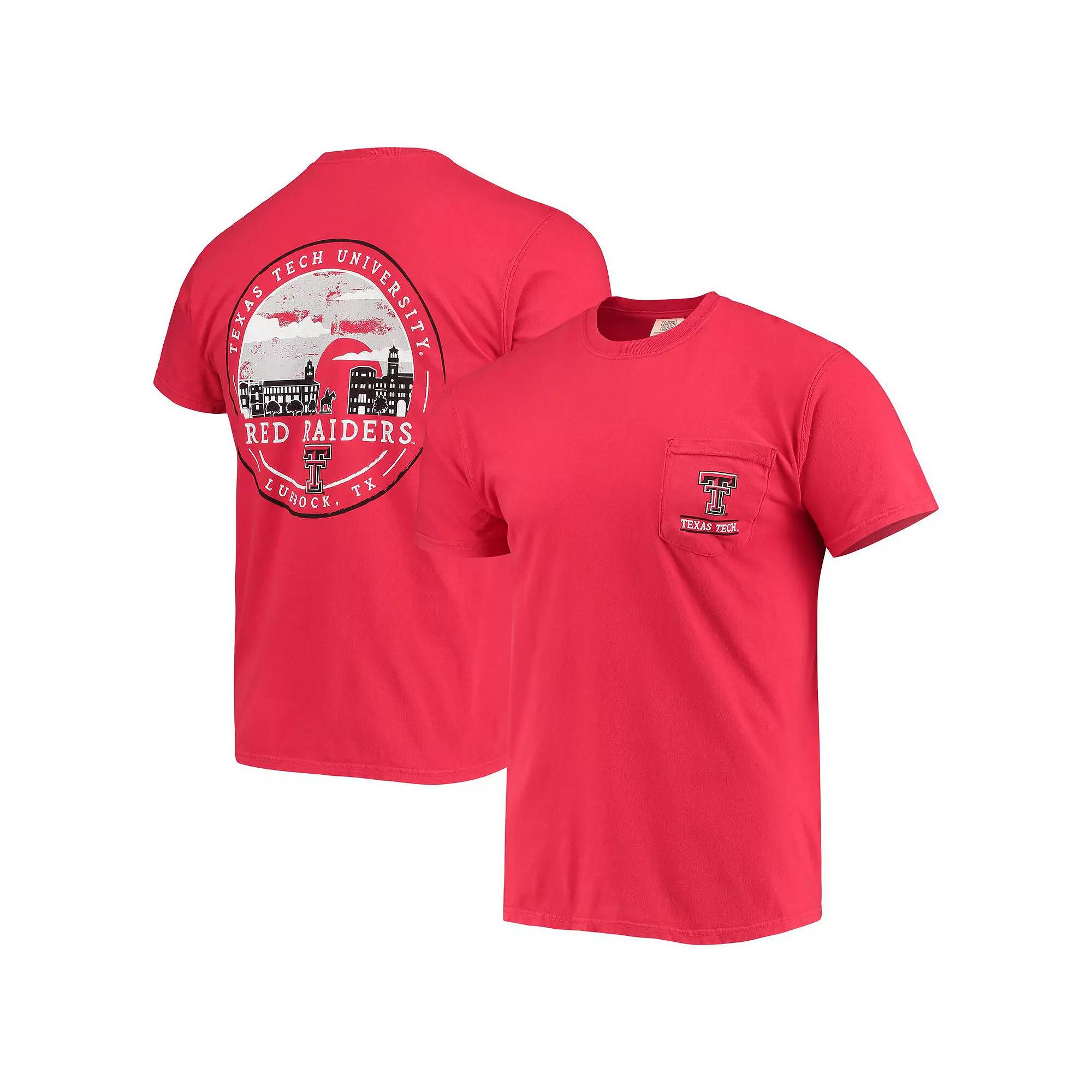 Men's Red Texas Tech Red Raiders Circle Campus Scene T-Shirt, Size: Medium Product Image