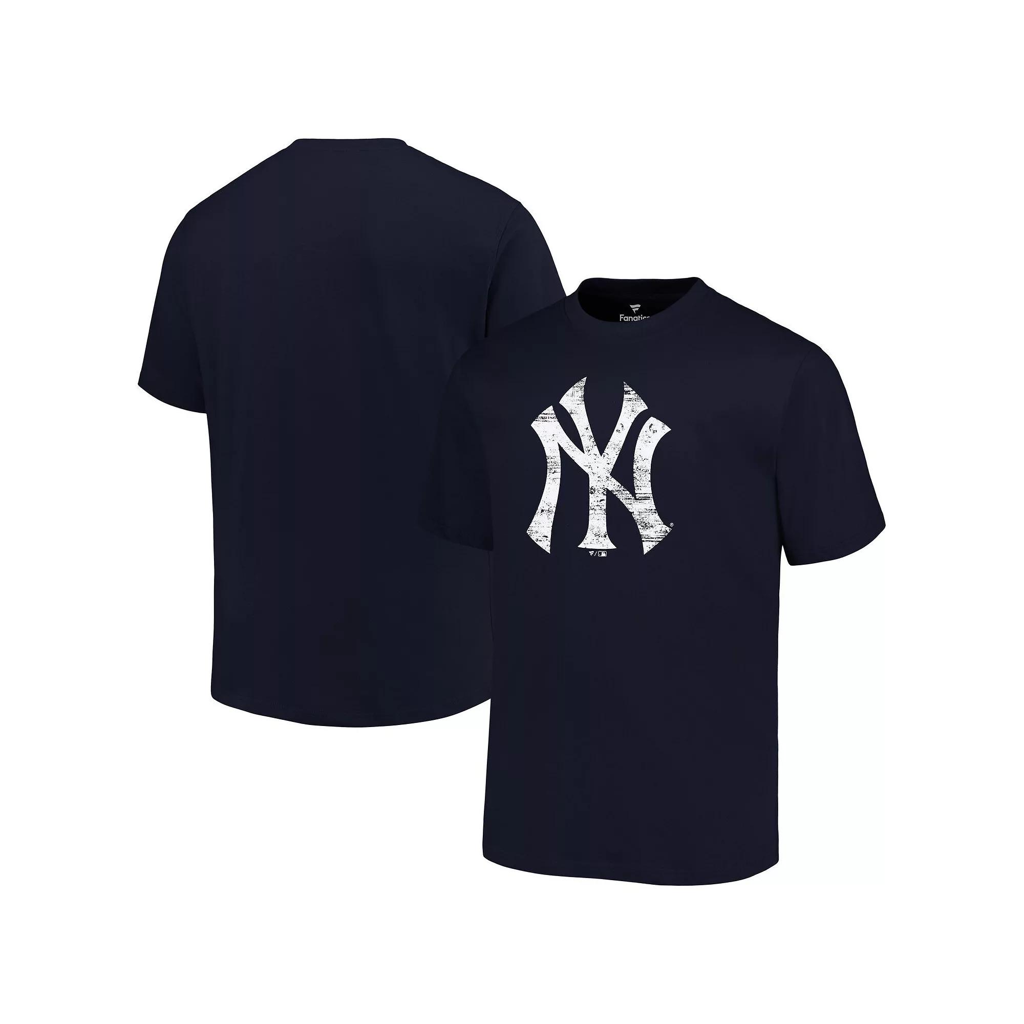 Men's Profile Navy New York Yankees Big & Tall Primary Logo T-Shirt,  Product Image