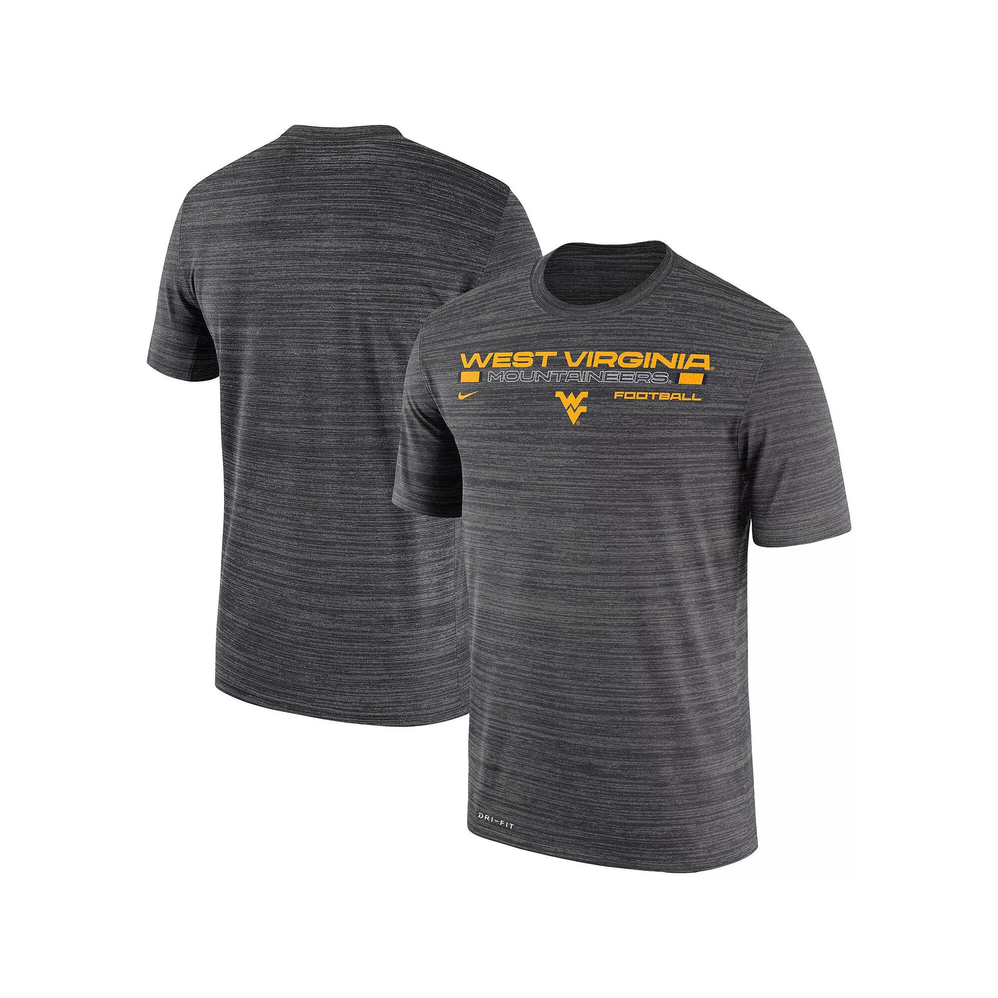 Men's Nike Charcoal West Virginia Mountaineers Velocity Legend Dri-Fit Performance T-Shirt, Size: Medium Product Image