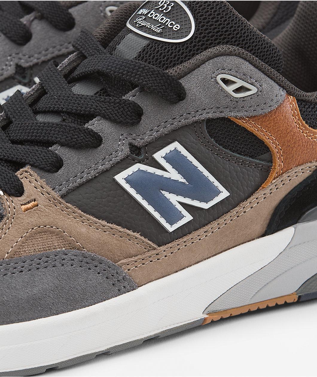New Balance Numeric 933 Reynolds Tan & Grey Skate Shoes Product Image