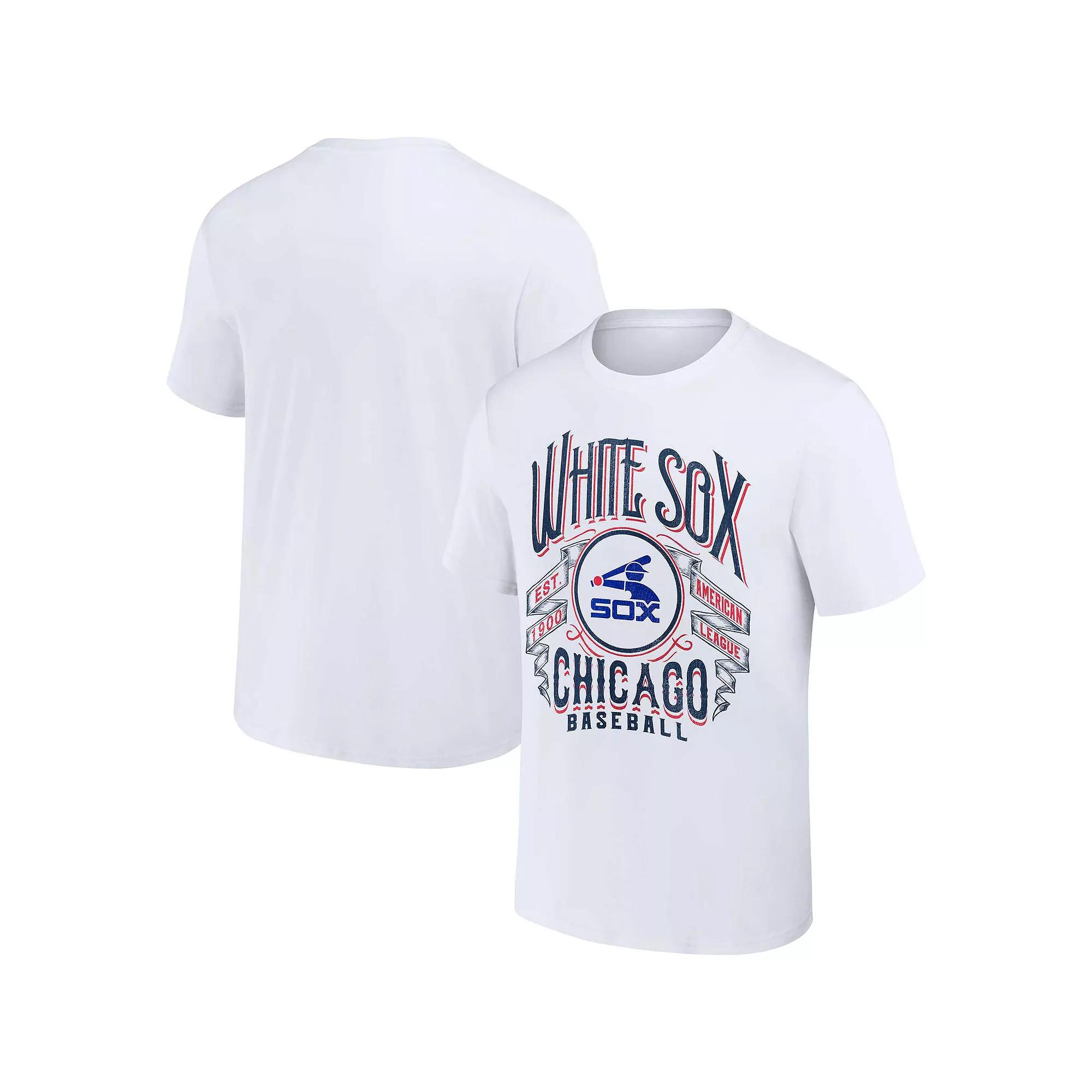 Men's Darius Rucker Collection by Fanatics White Chicago White Sox Distressed Rock T-Shirt, Size: Medium Product Image