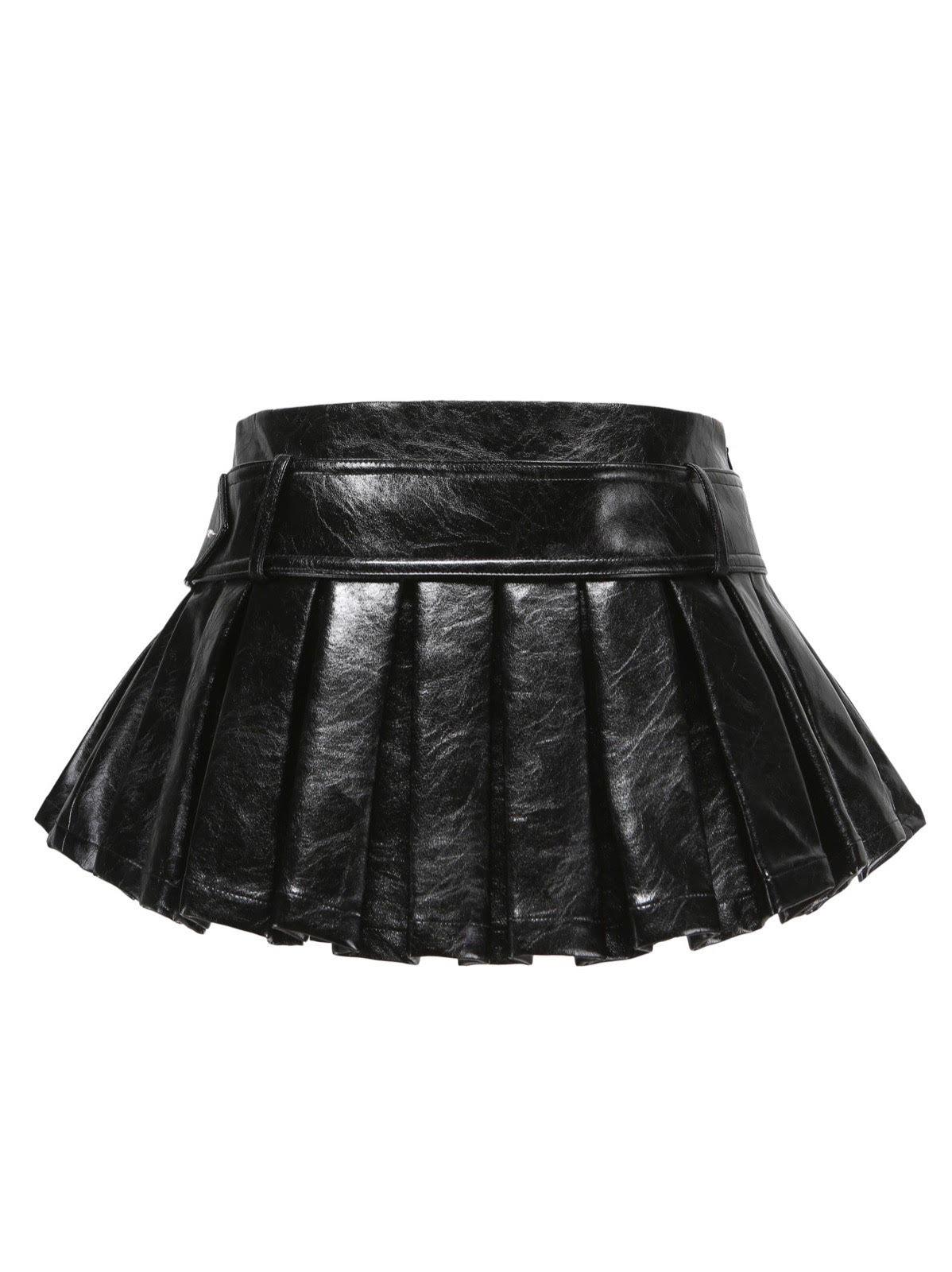 Teresa Leather Mini Skirt (Final Sale) Product Image