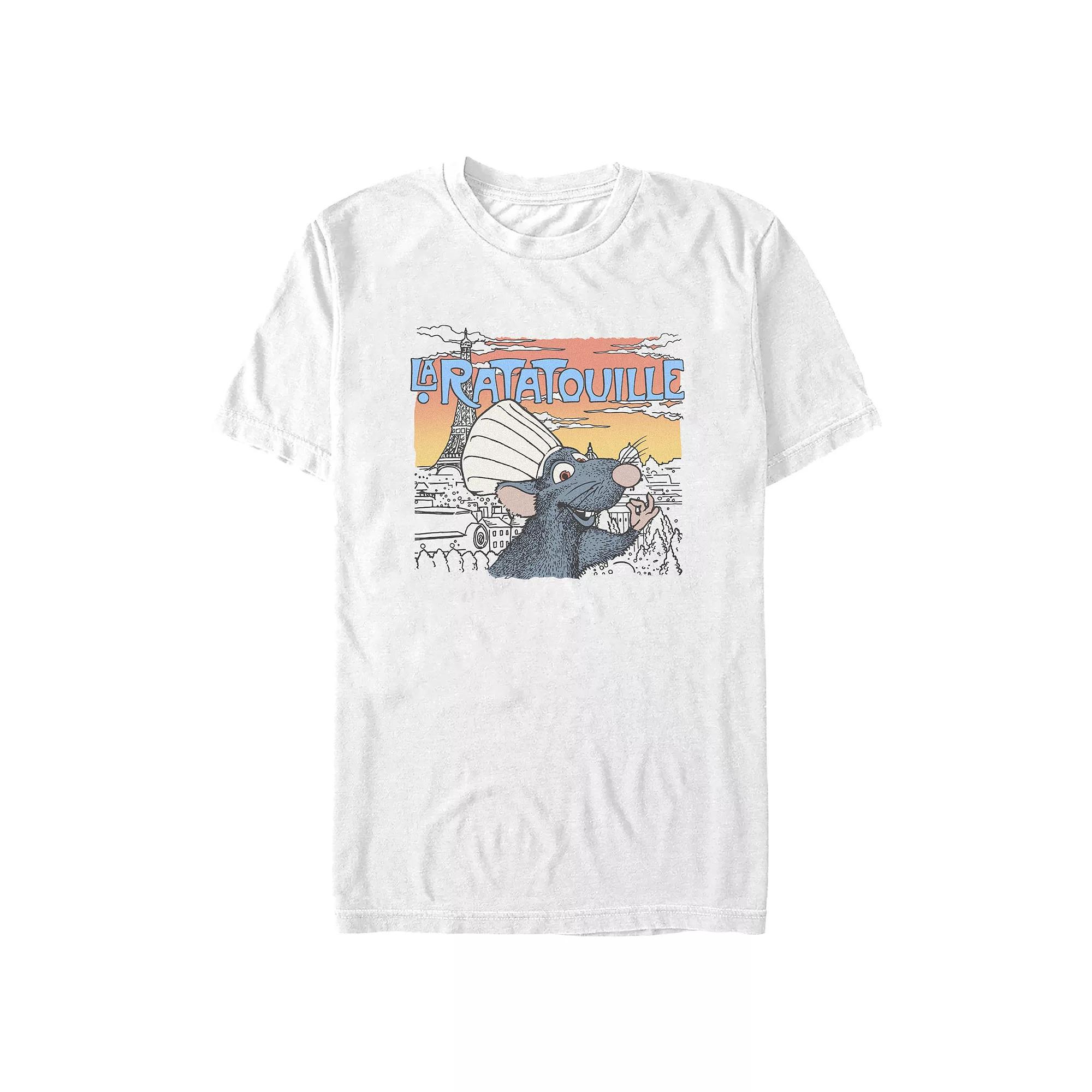 Disney / Pixar's Ratatouille Remy Wearing Chef's Hat Men's Graphic Tee,  Product Image