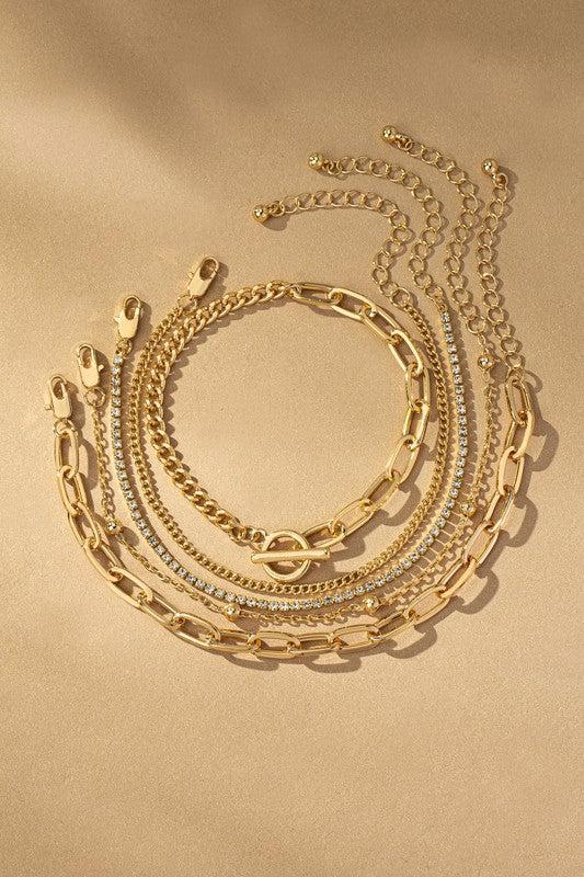 Five Mixed Bracelets Set Product Image