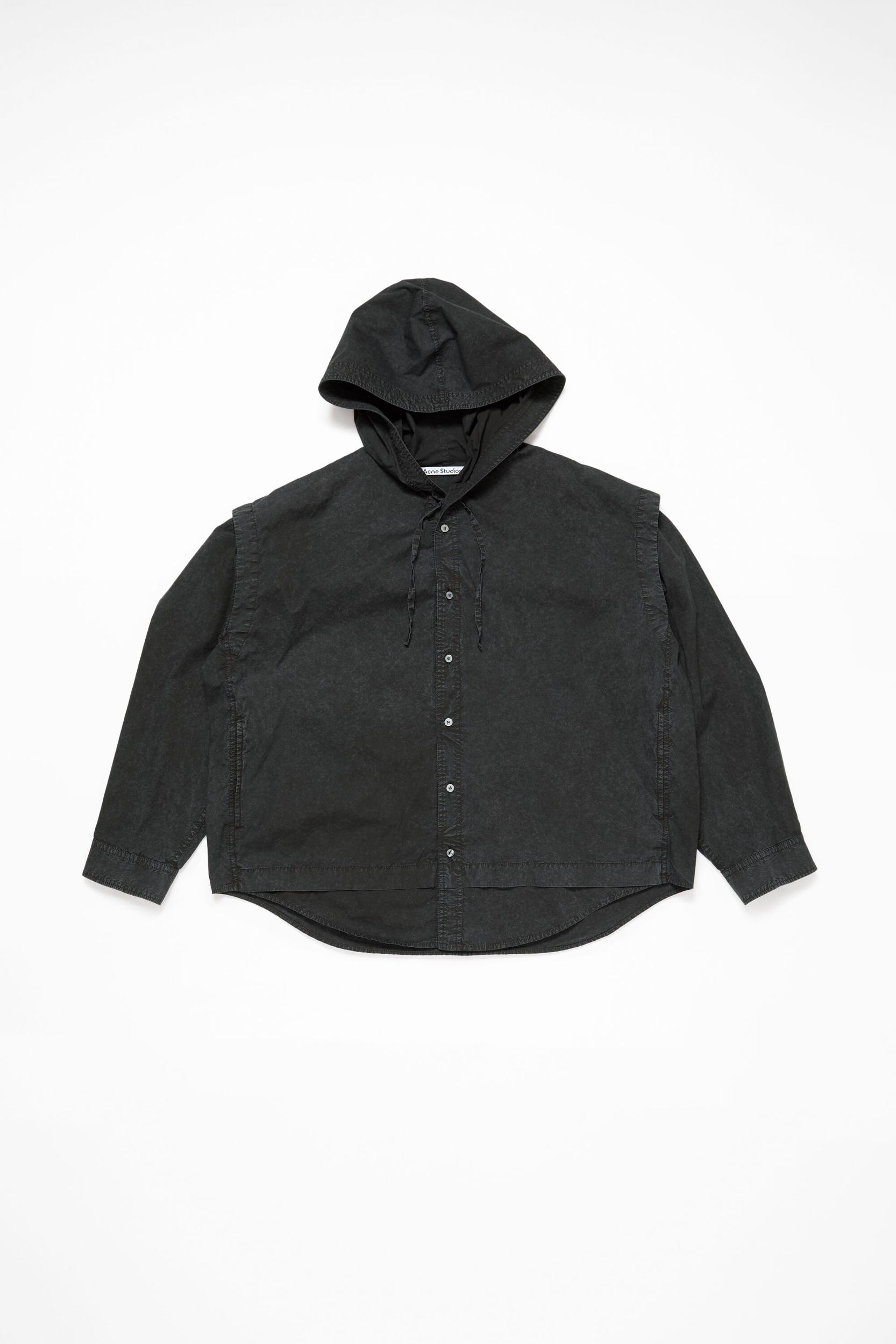 Hooded button-up shirt Product Image