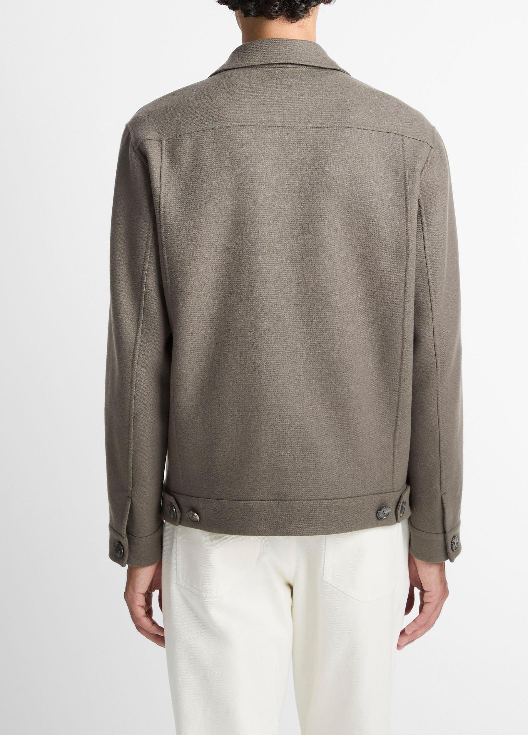 Italian Splittable Wool-Blend Shop Jacket Product Image