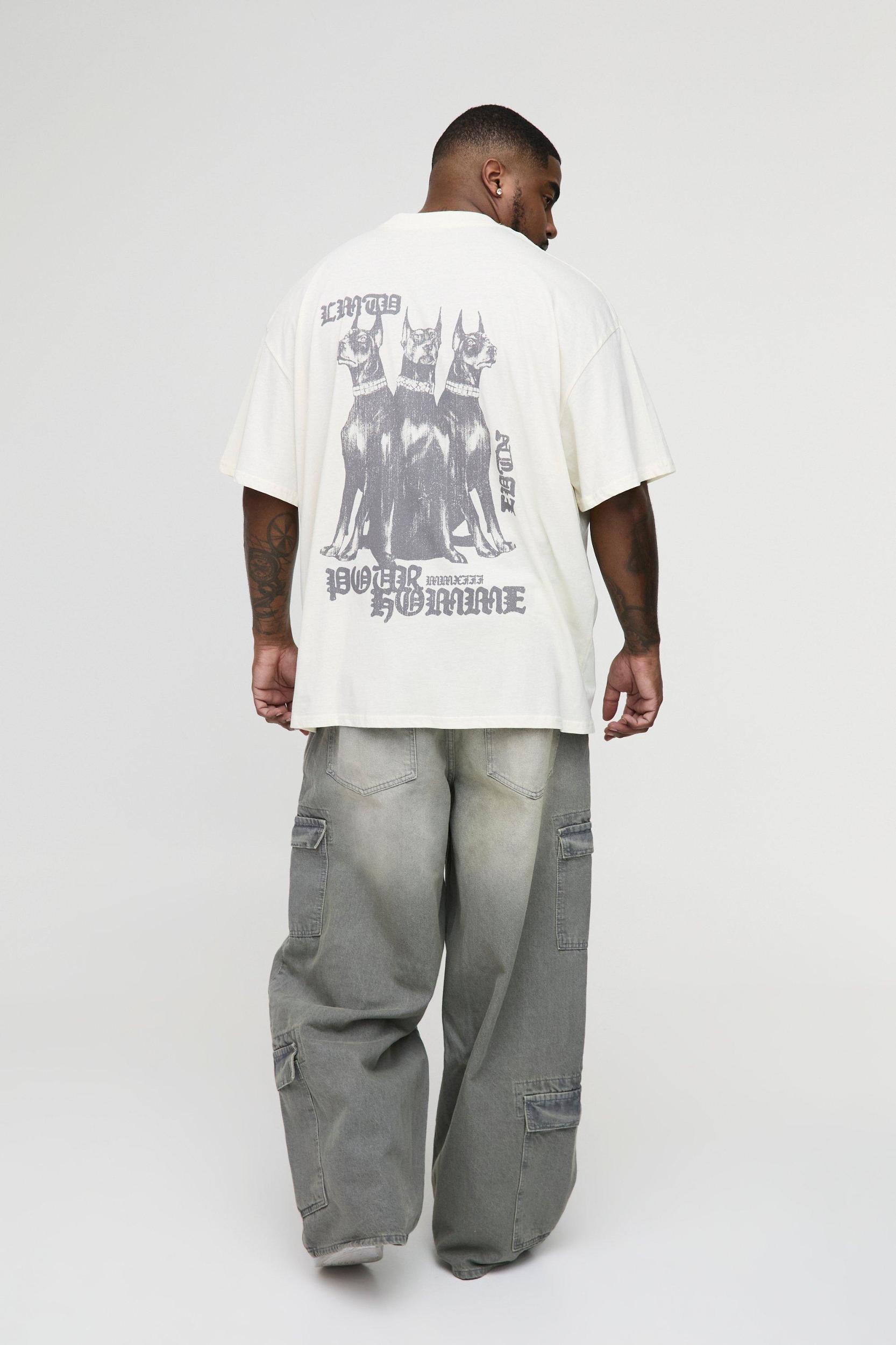 Plus Multi Pocket Baggy Cargo Jeans | boohooMAN USA Product Image