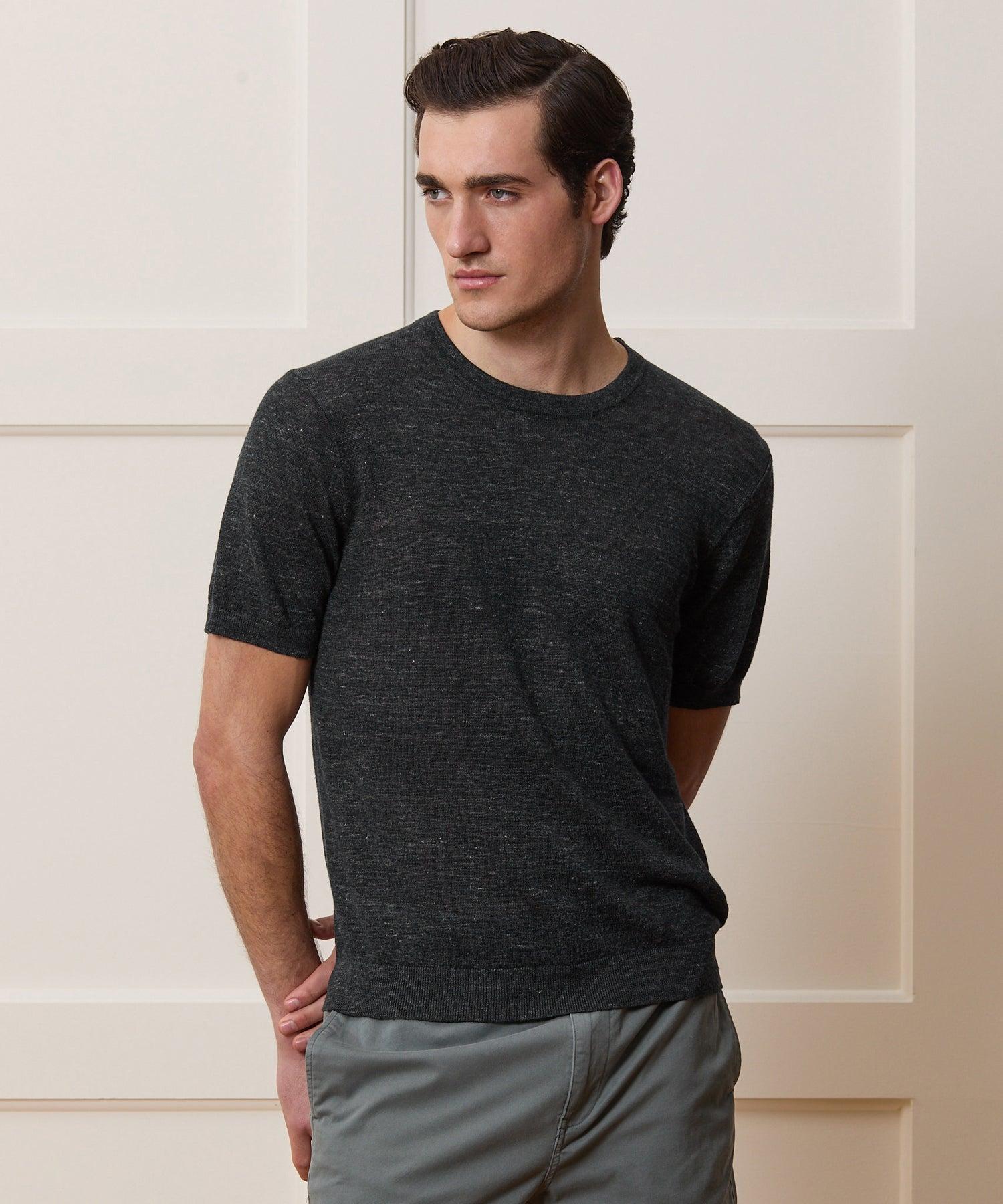 Relaxed Linen Sweater Tee Product Image