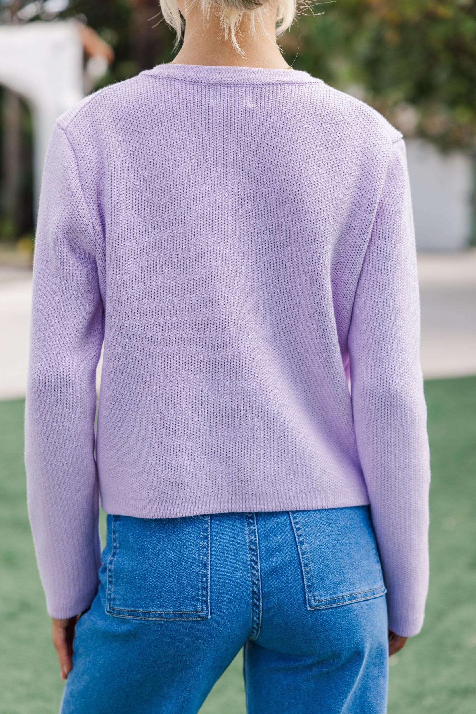 Ready To Go Lavender Purple Cardigan Female Product Image
