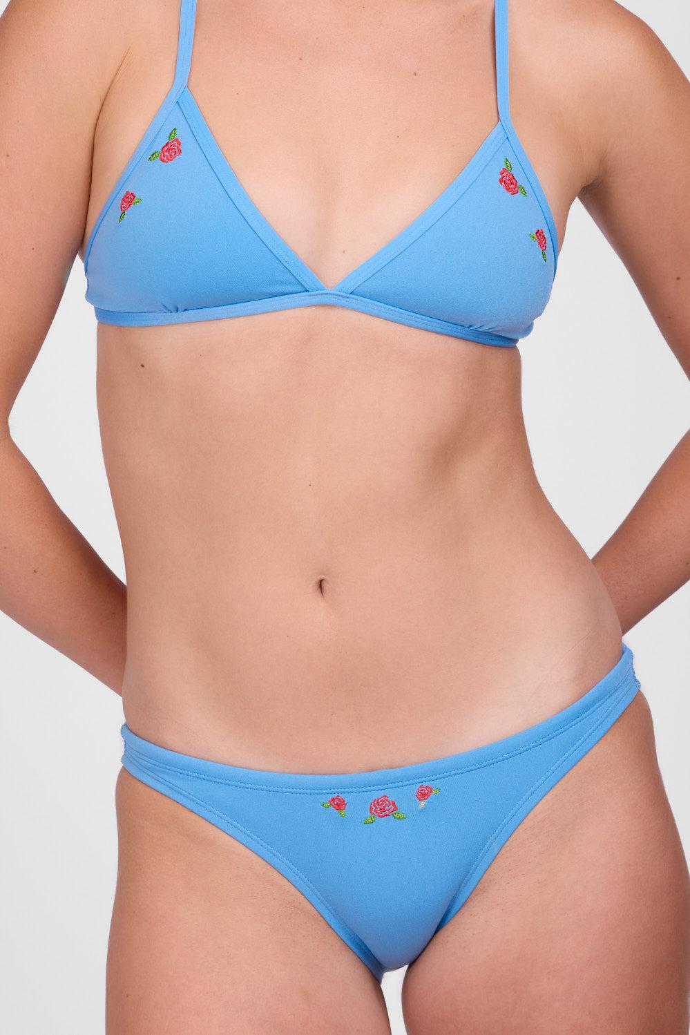 Embroidered Europe Bikini Bottom - Bon Bon Female Product Image