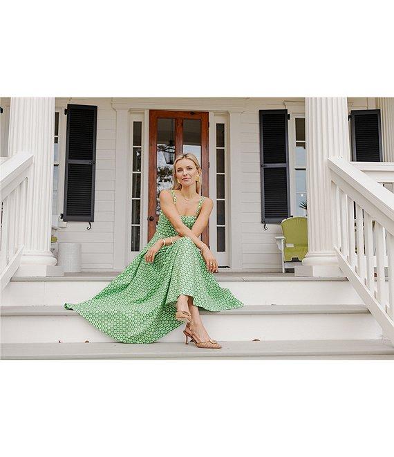 Antonio Melani x Style by Simkins Margo Printed Poplin Sweetheart Neck Sleeveless Maxi Dress Product Image