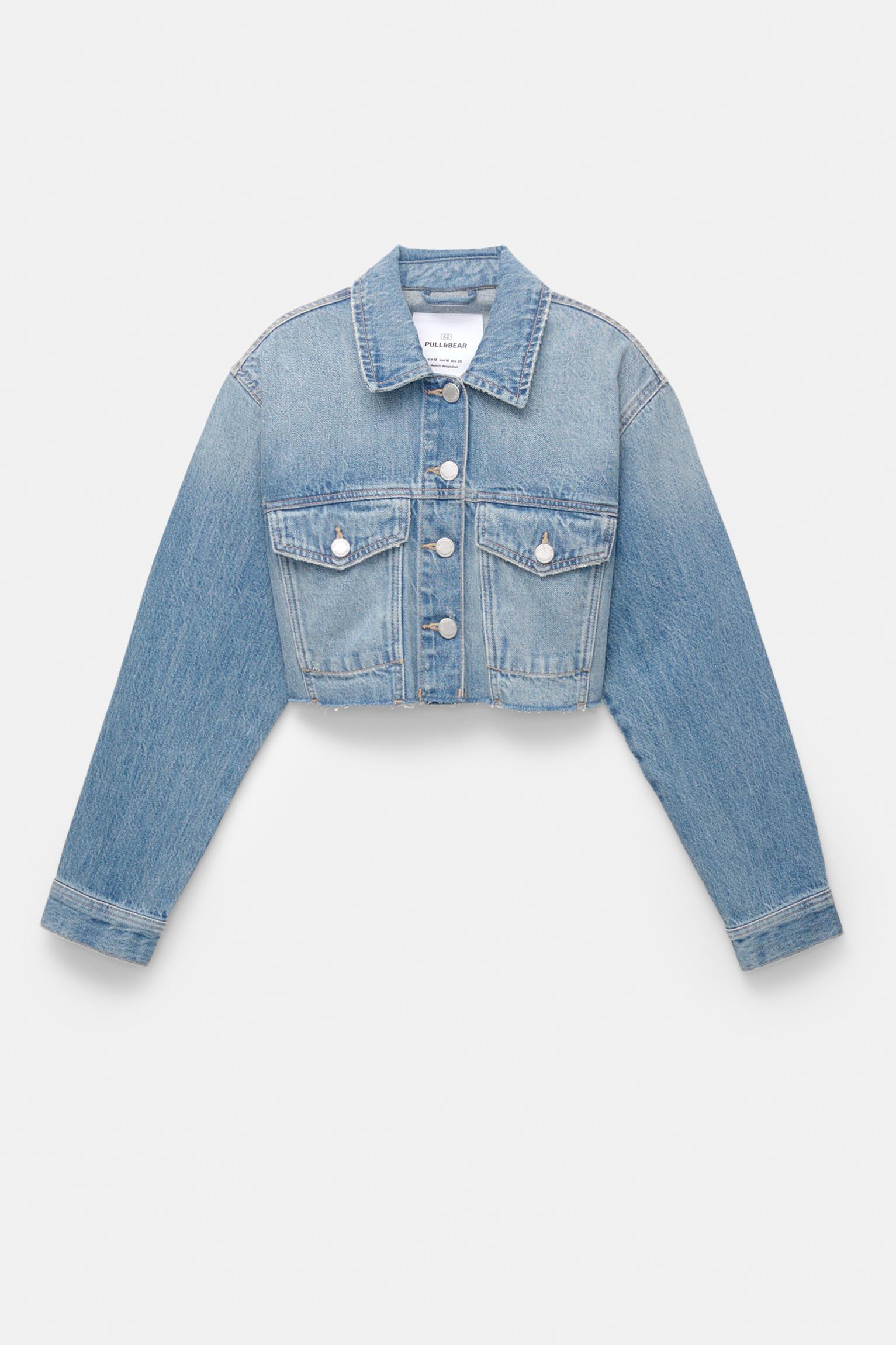 Cropped denim jacket Product Image