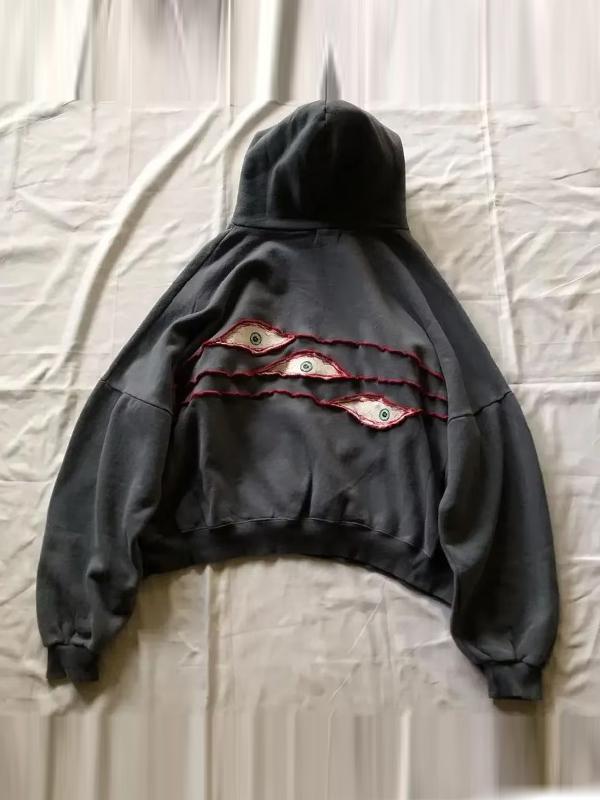 Men's Eye Print Oversized Hoodie Product Image