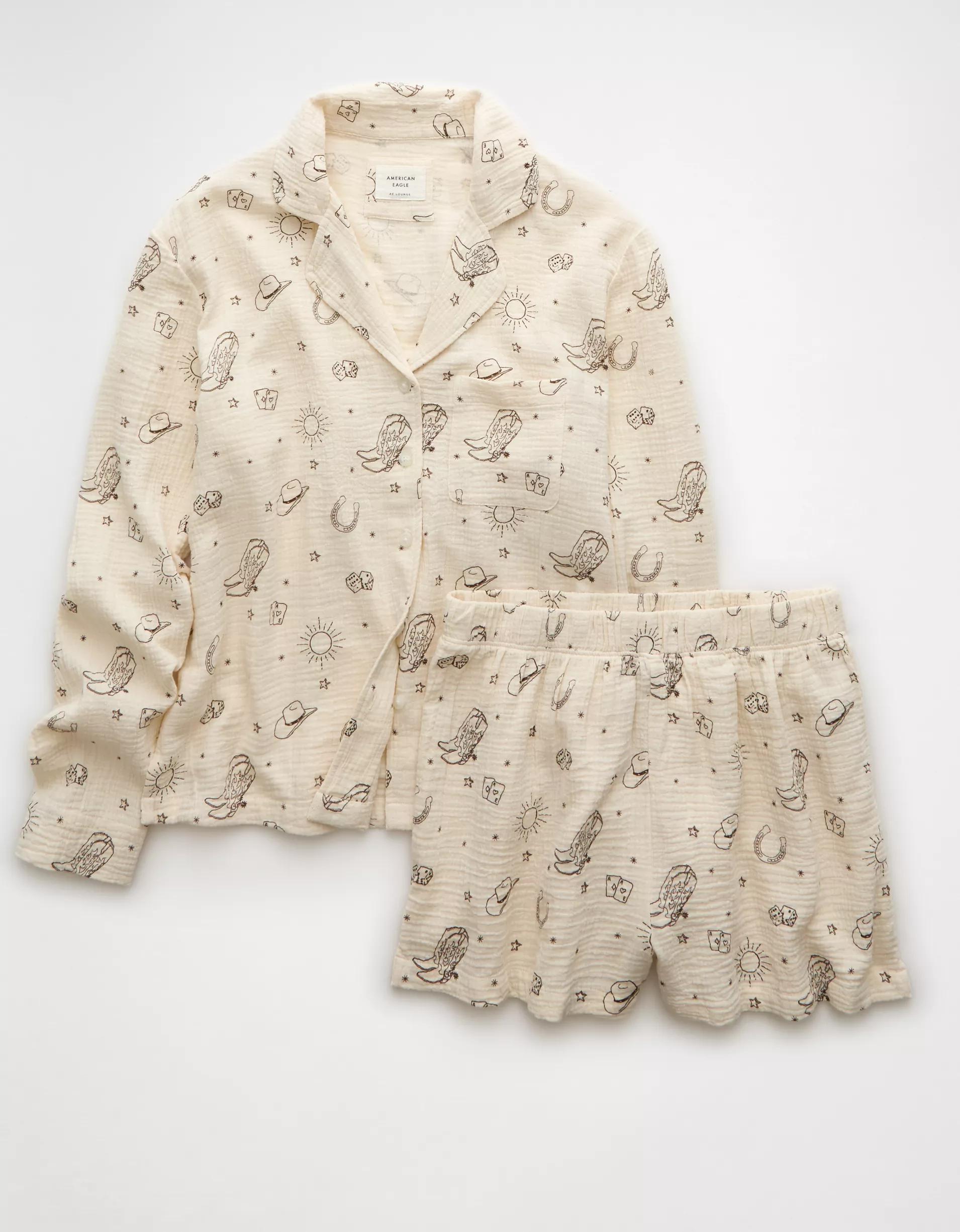 AE Cotton Gauze Pajama Set Product Image