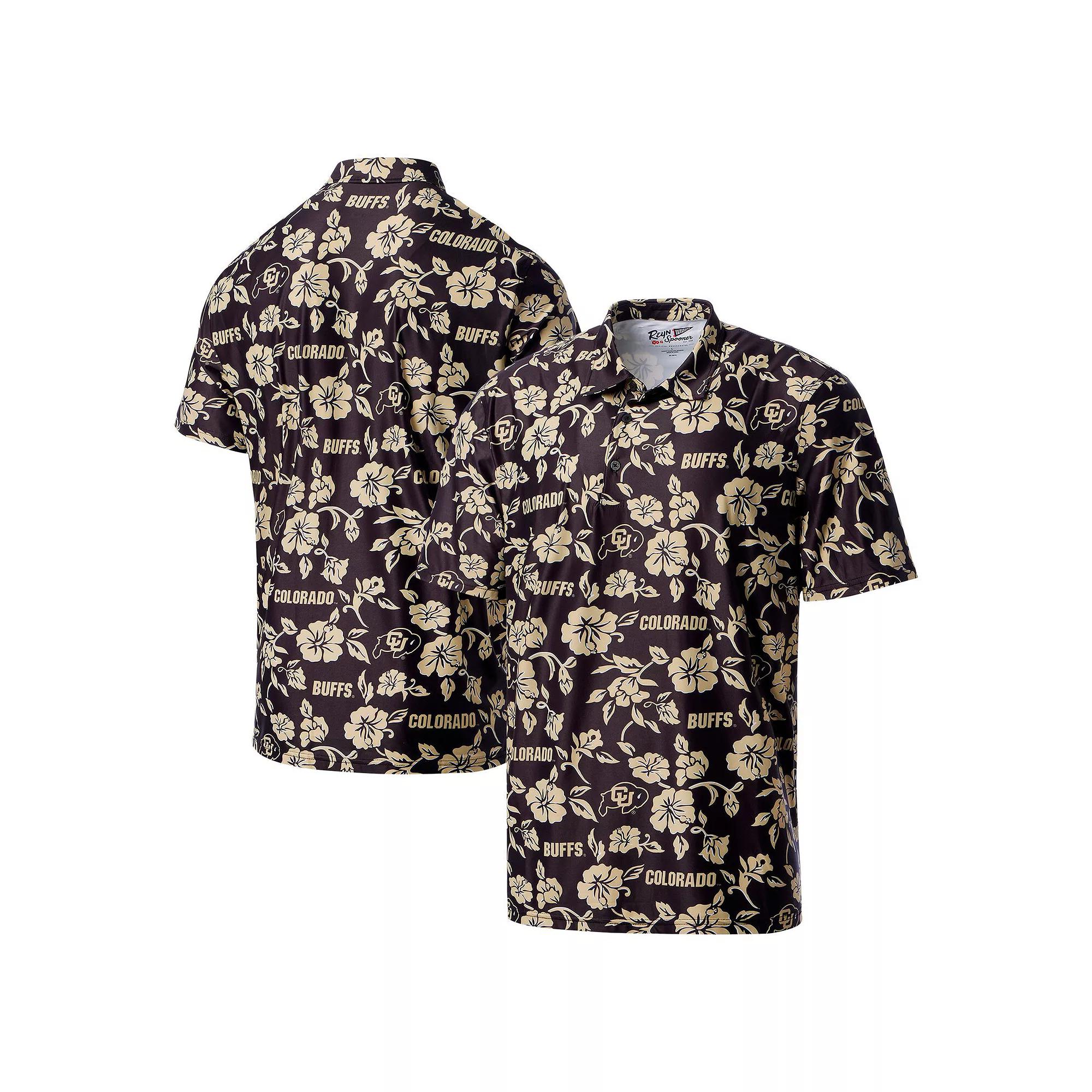 Men's Reyn Spooner Black Colorado Buffaloes Performance Polo, Size: XL Product Image