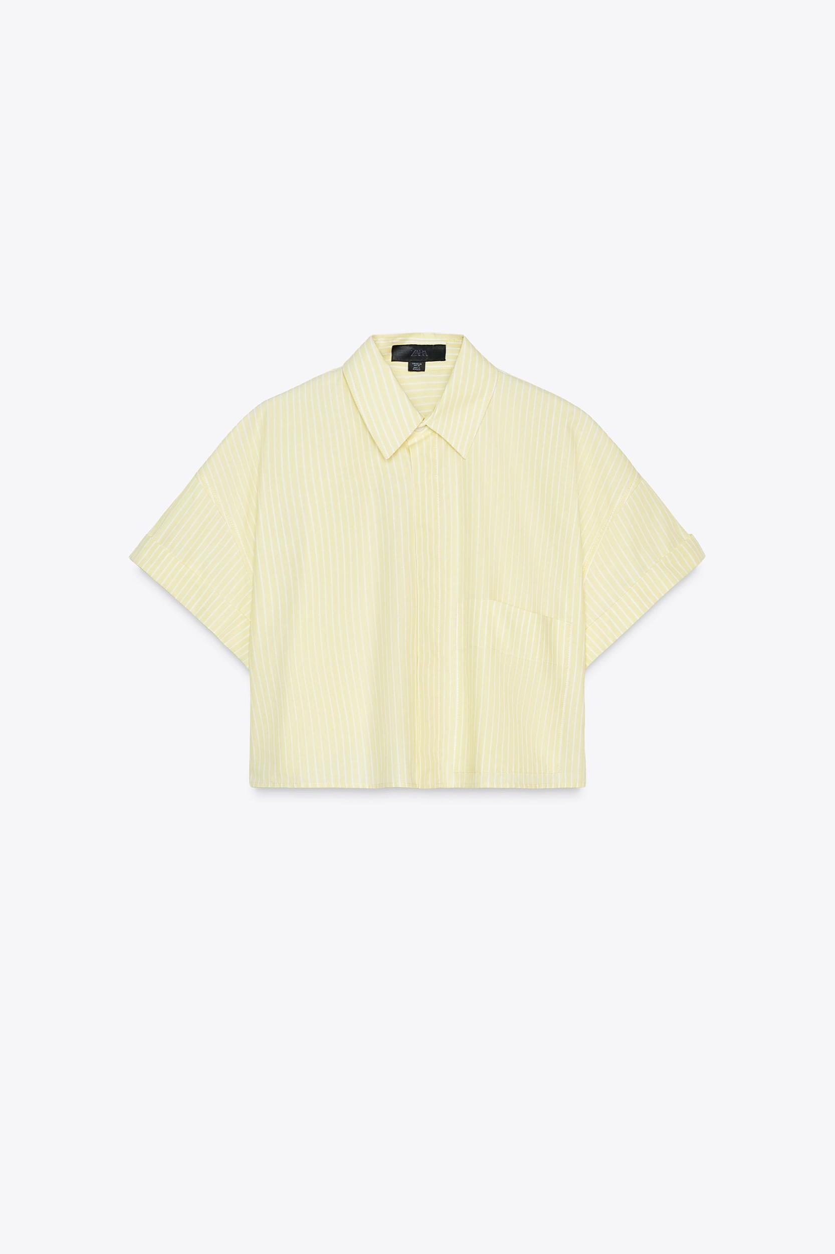 POPLIN CROP SHIRT Product Image