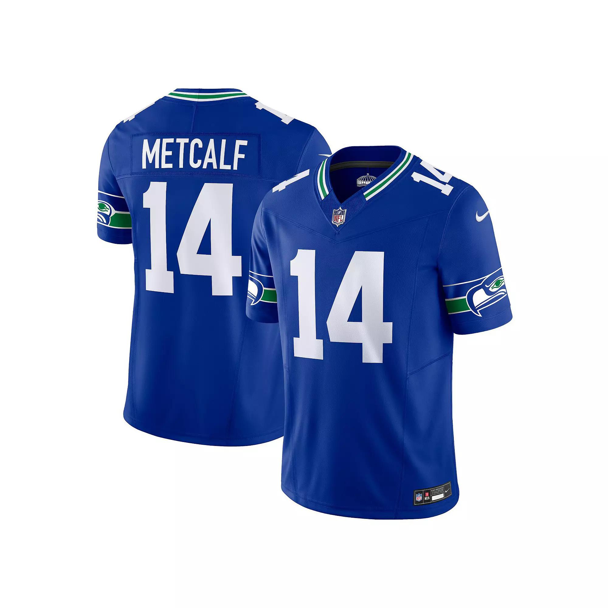 Men's Nike DK Metcalf Royal Seattle Seahawks Vapor F.U.S.E. Limited Jersey, Size: Large, Blue Product Image