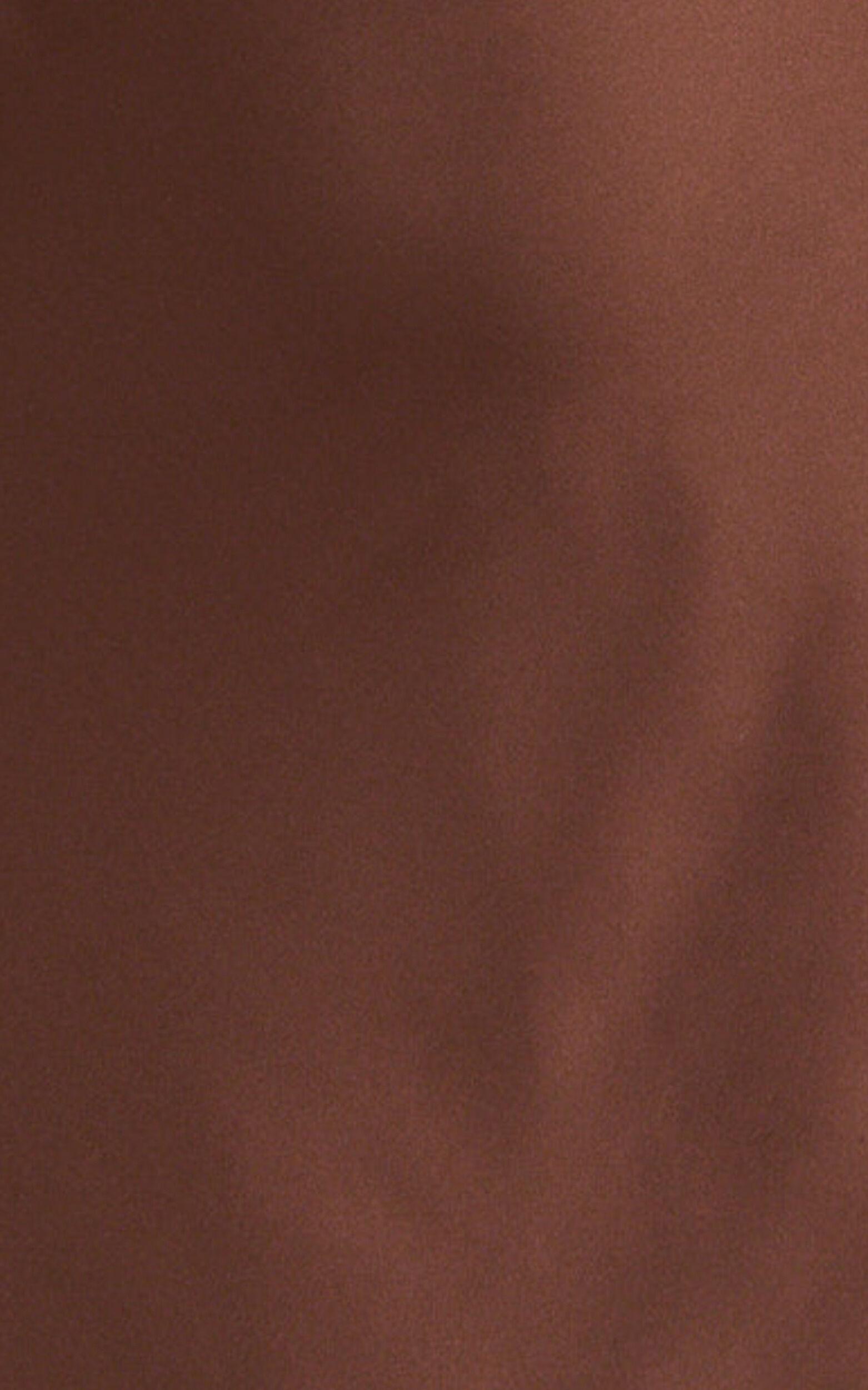 Keryn Maxi Dress - Open Back Shoulder Detailing Dress in Chocolate Product Image