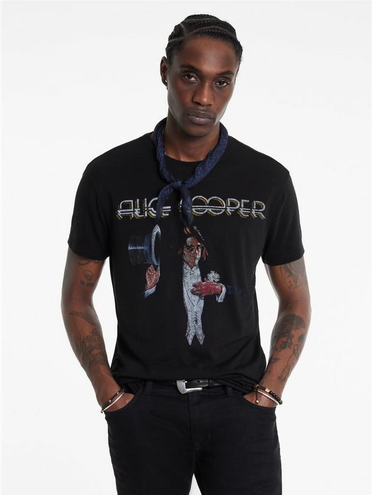 John Varvatos Alice Cooper Top Hat Tee Product Image