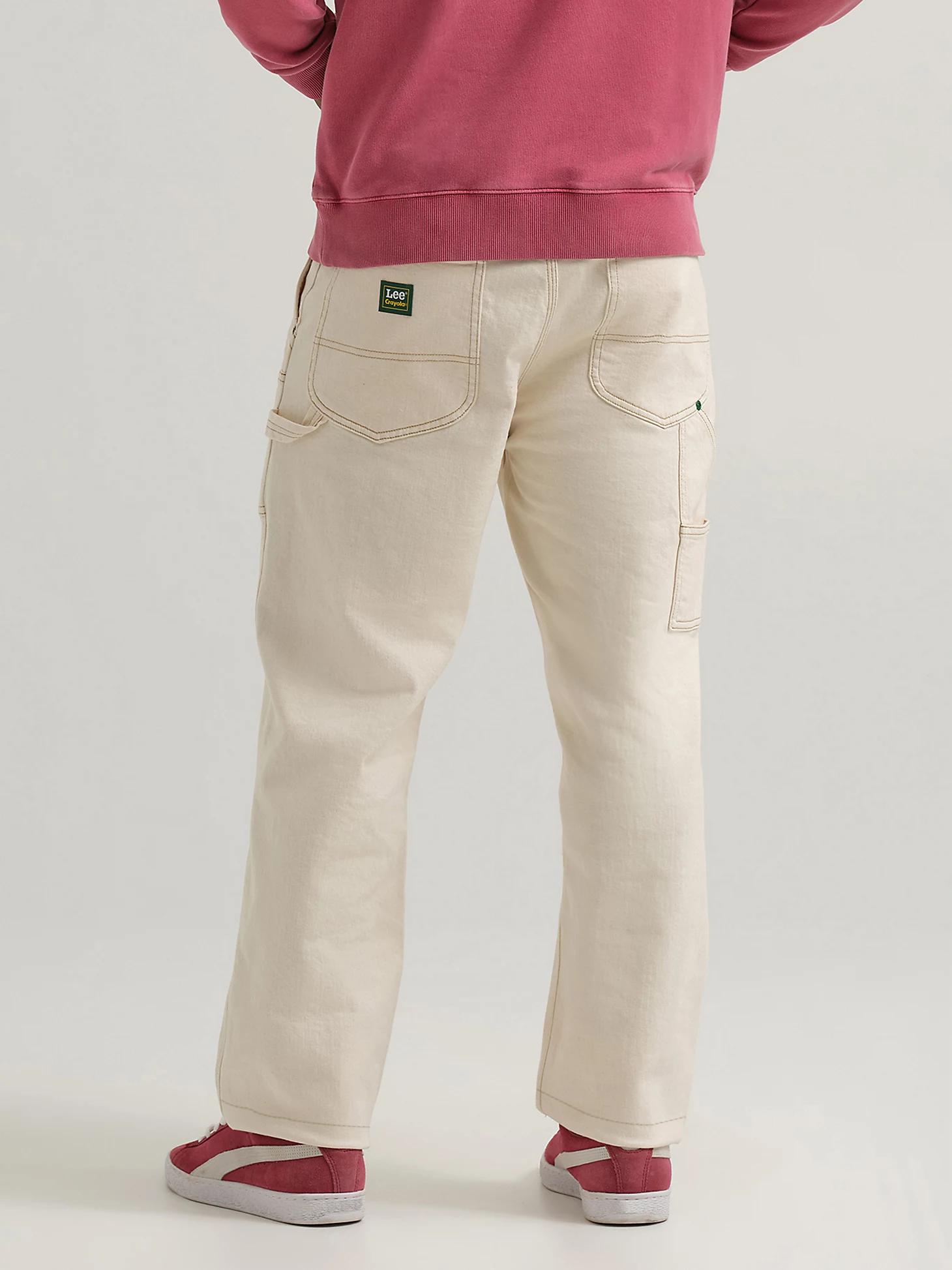 Men's Lee® x Crayola® Ecru Loose Straight Carpenter Pant | Men's Pants | Lee® Product Image