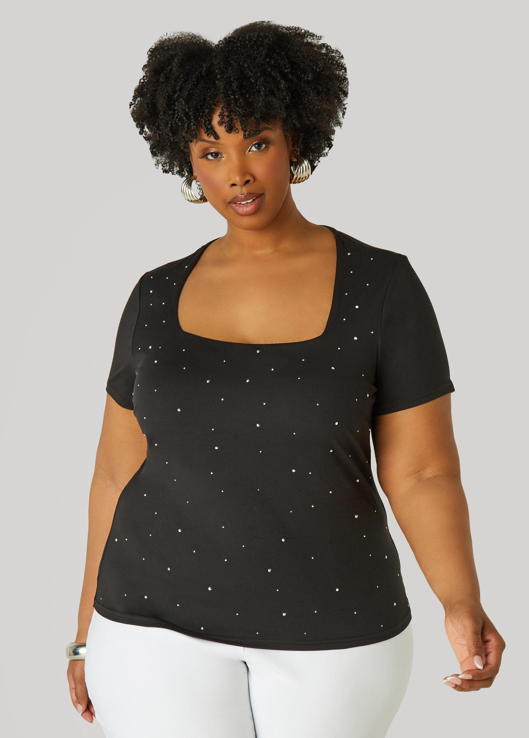 Plus Size Straight Leg Cargo Jeans Ashley Stewart Product Image