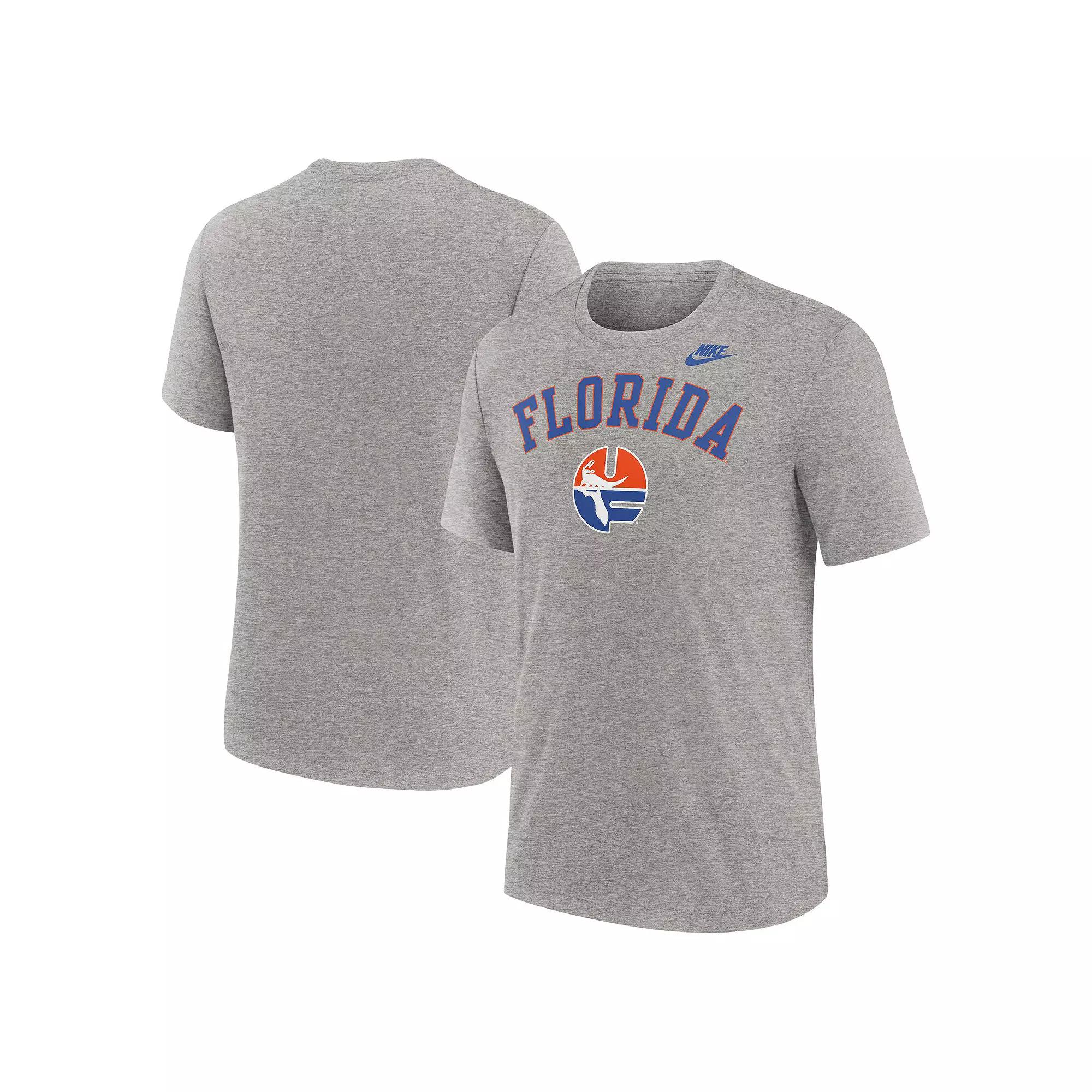Men's Nike Heather Light Brown Kentucky Wildcats Legacy Arch Tri-Blend T-Shirt,  Product Image