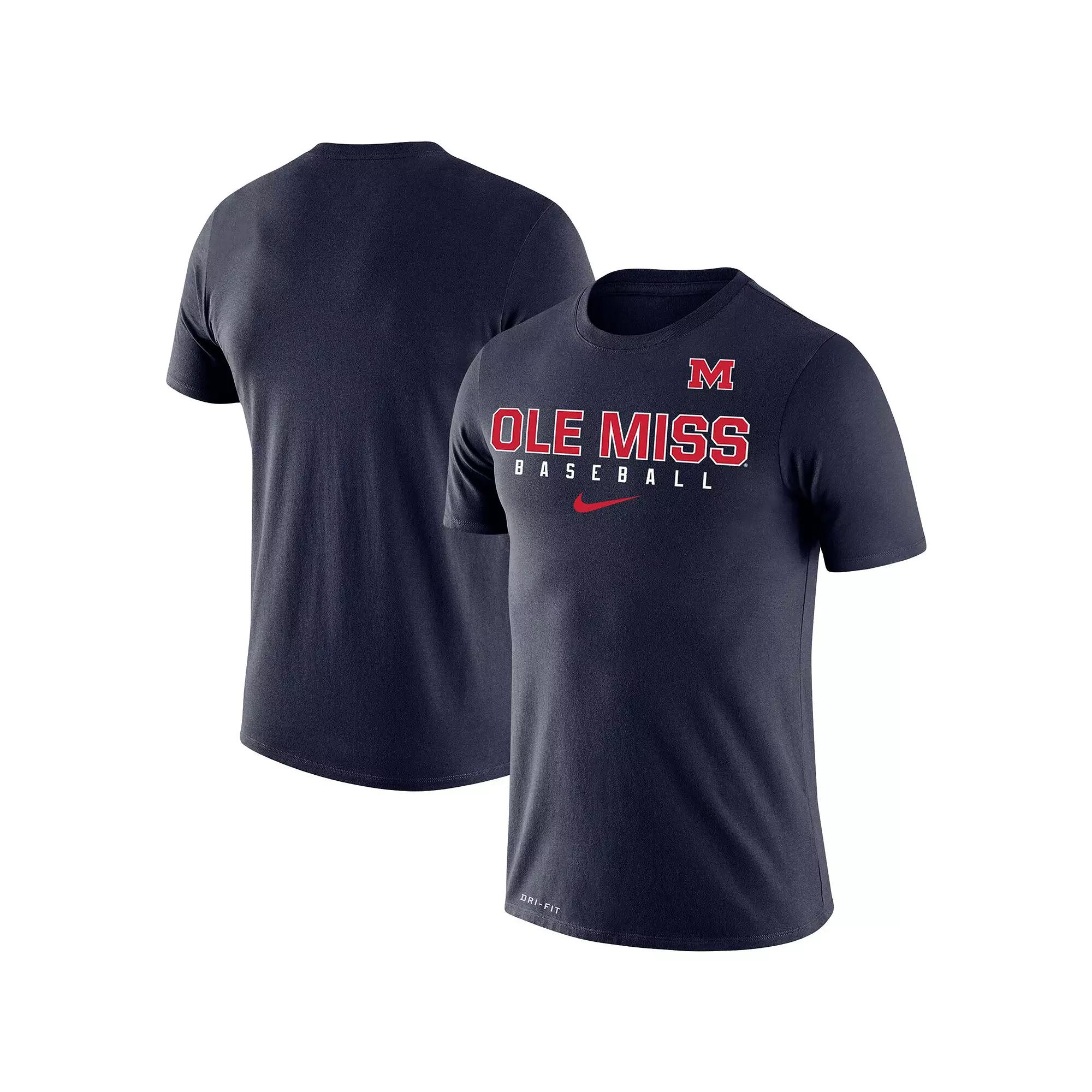 Men's Nike Navy Ole Miss Rebels Baseball Legend Performance T-Shirt, Size: 2XL, Blue Product Image