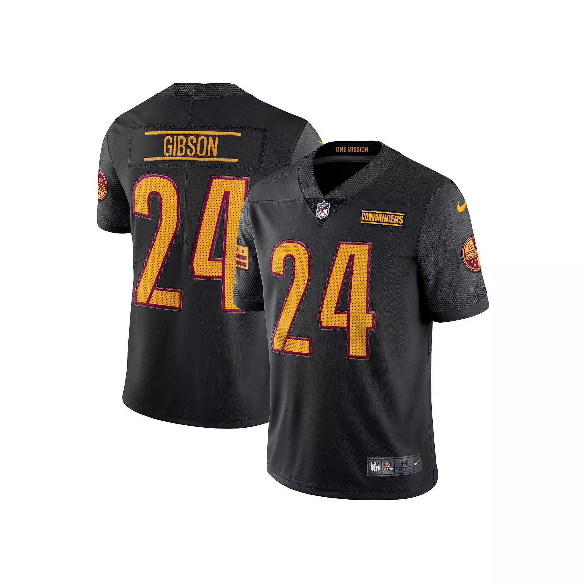 Men's Nike Antonio Gibson Black Washington Commanders Alternate Vapor Limited Jersey, Size: Small, Wft Black Product Image