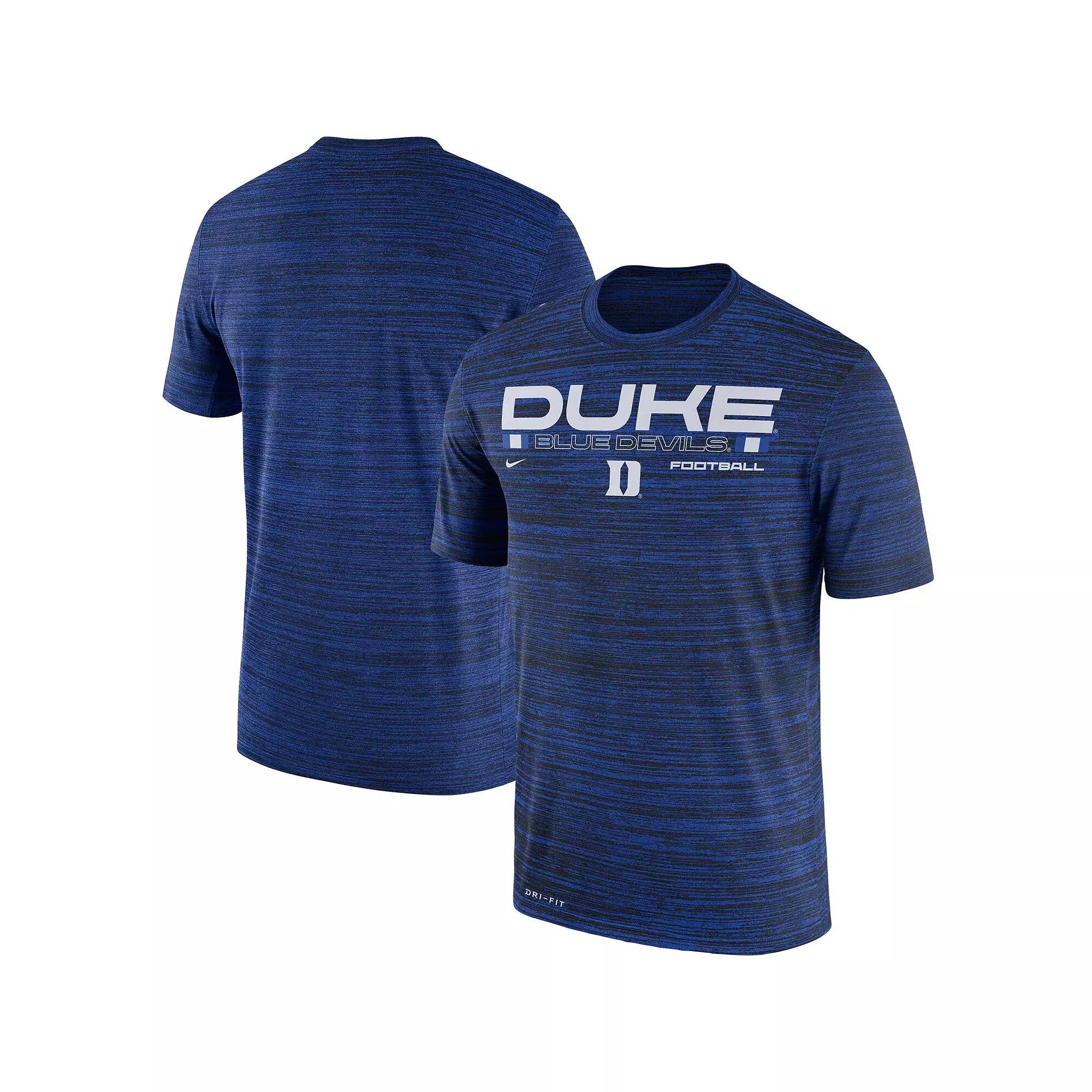 Men's Nike Royal Duke Blue Devils Velocity Legend Football Performance T-Shirt, Size: Large Product Image