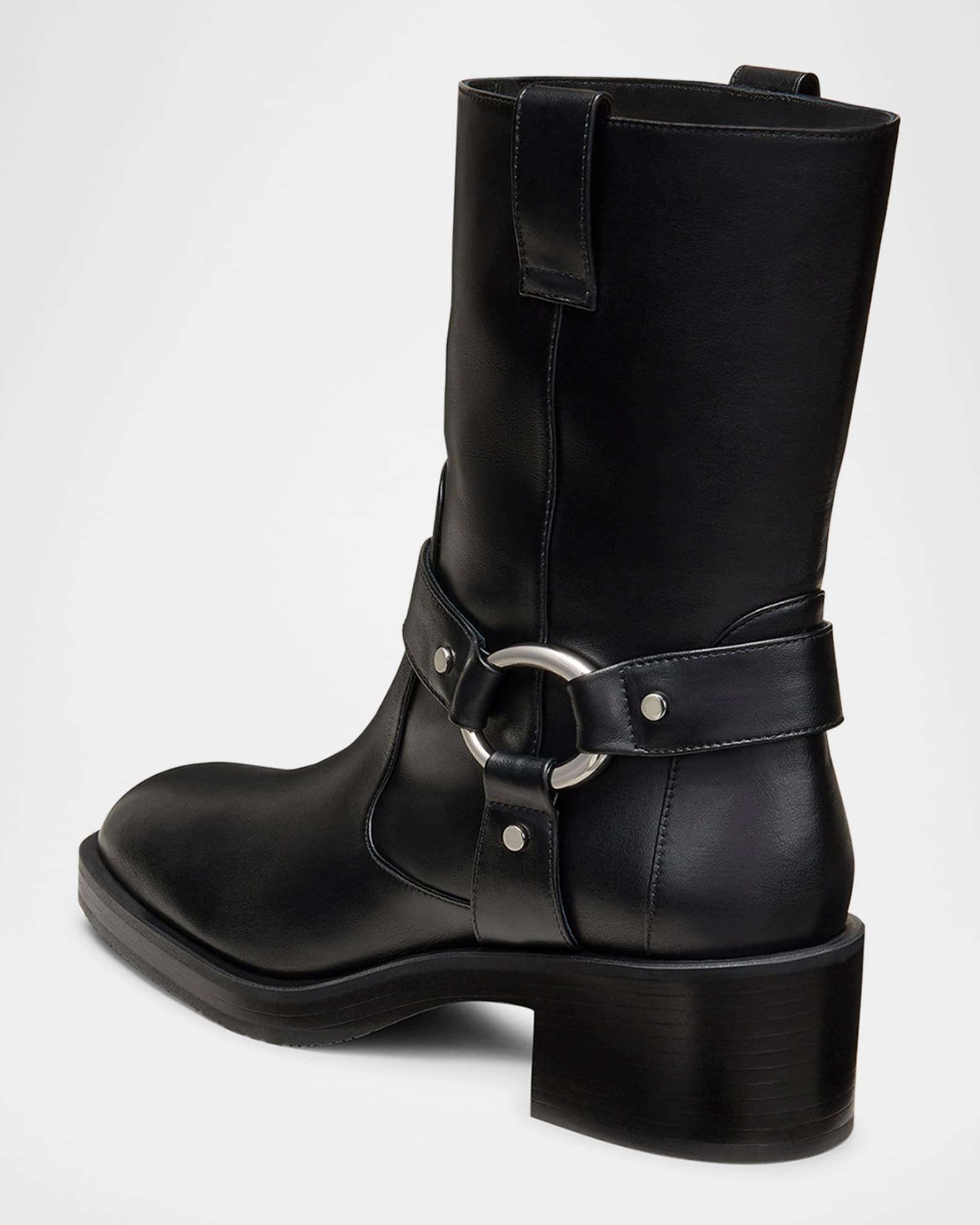Jax Harness Leather Moto Booties Product Image