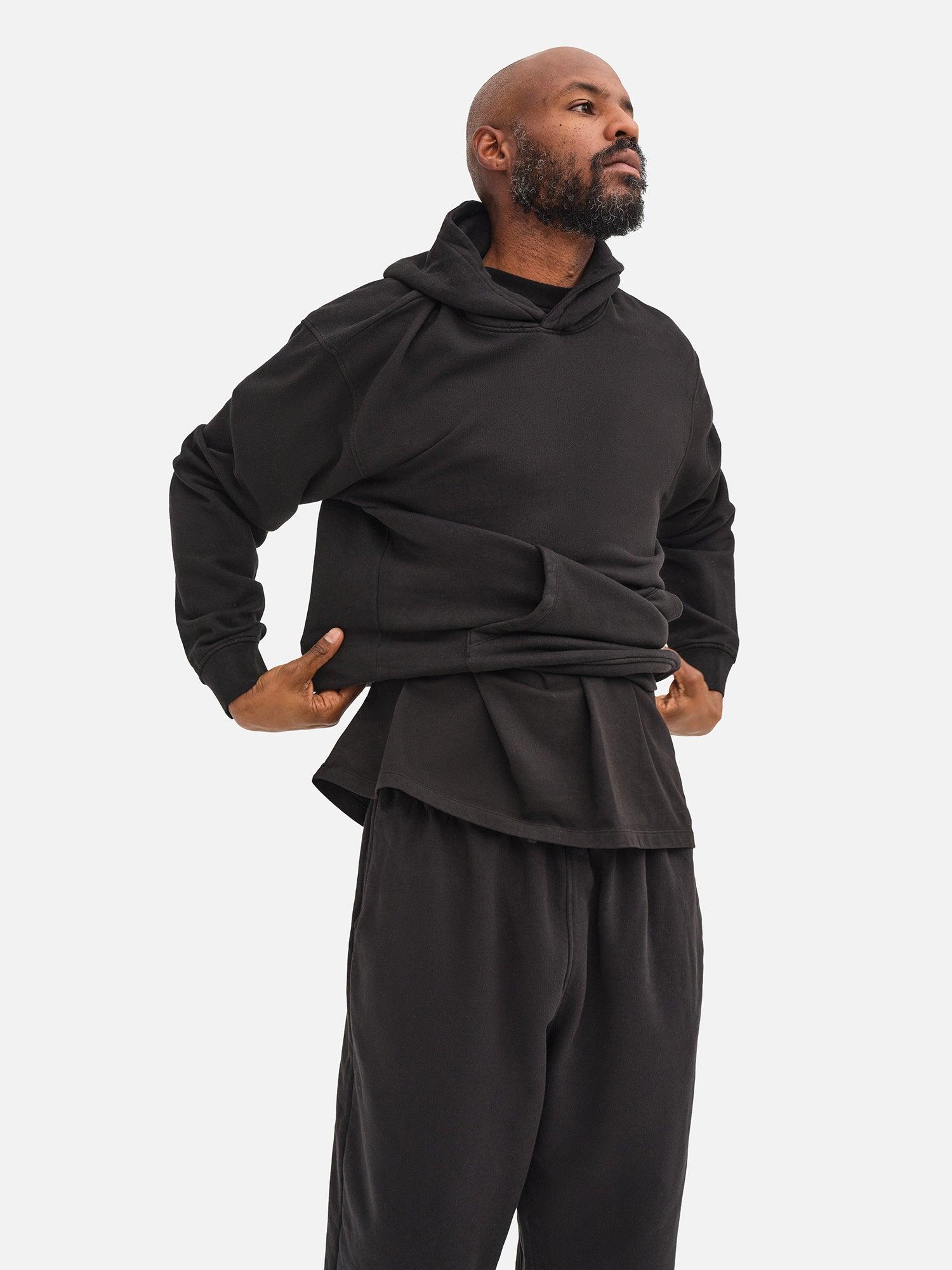 Men's Organic Fleece Hoodie Male Product Image