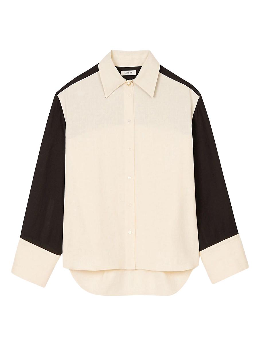 Womens Two-Tone Shirt Product Image