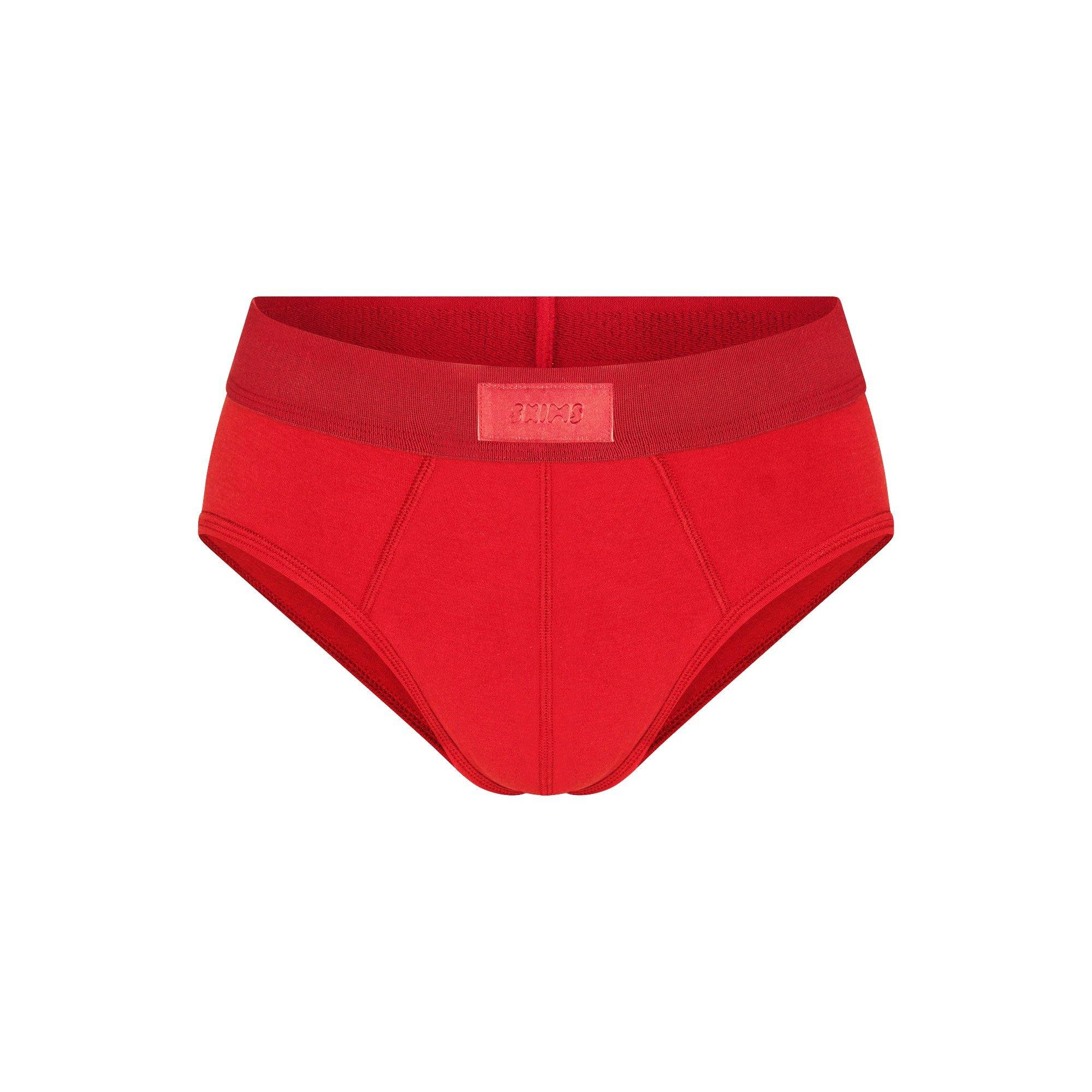 SKIMS COTTON MENS BRIEF 3-PACK | RUBY ESPRESSO MULTI Product Image
