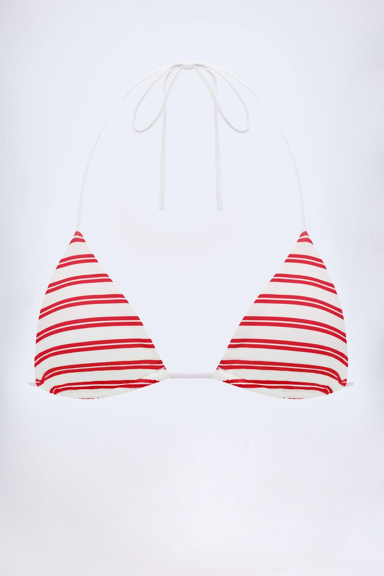 Triangle Bikini Top in Cherry Red Product Image