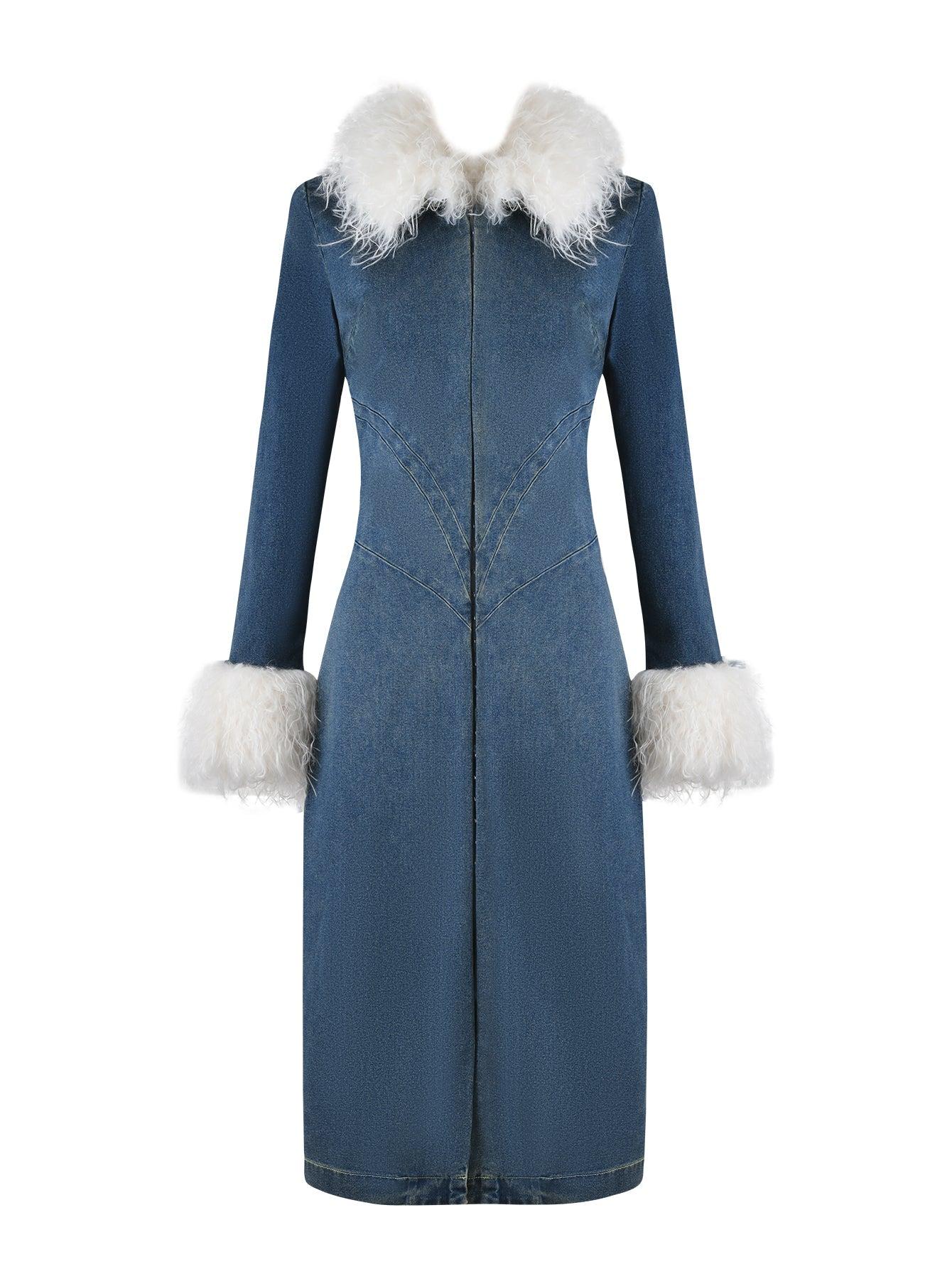 SYLVIE COAT - BLUE :  BLUE DENIM Product Image