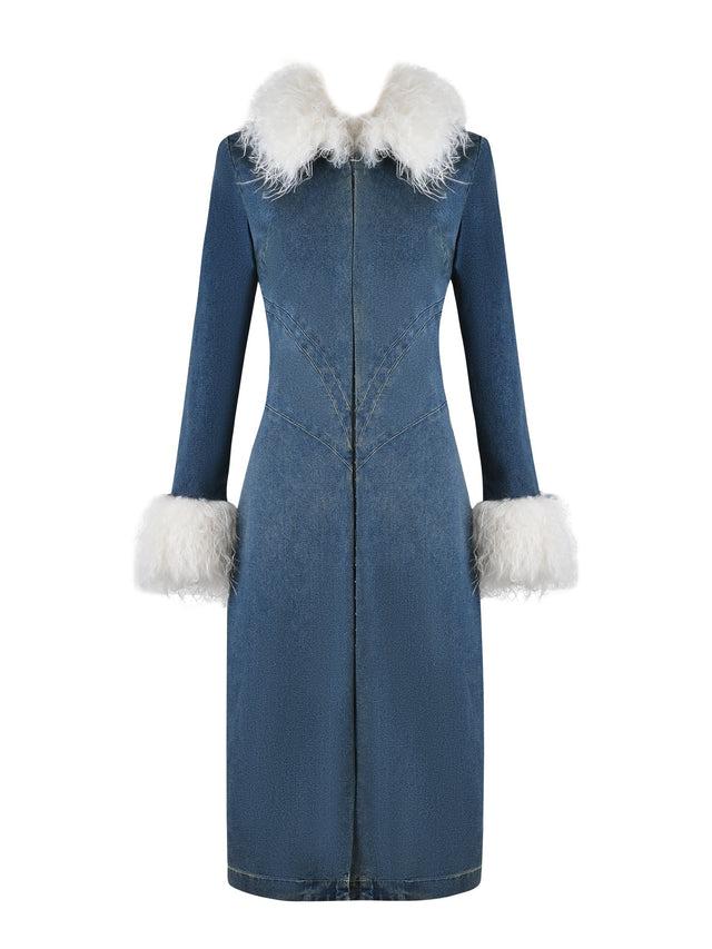 SYLVIE COAT - BLUE :  BLUE DENIM Product Image