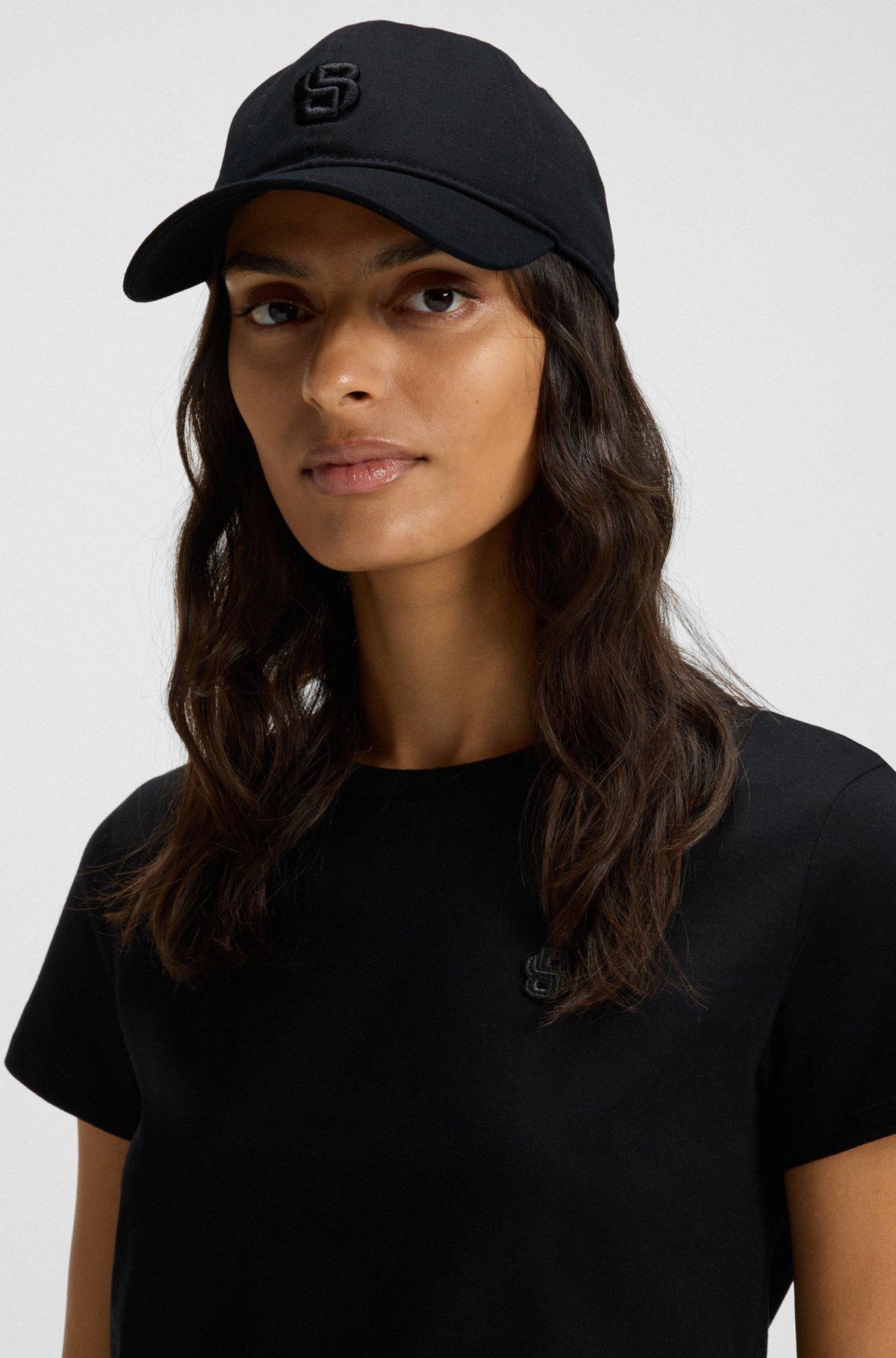 Cotton cap with embroidered Double B monogram Product Image