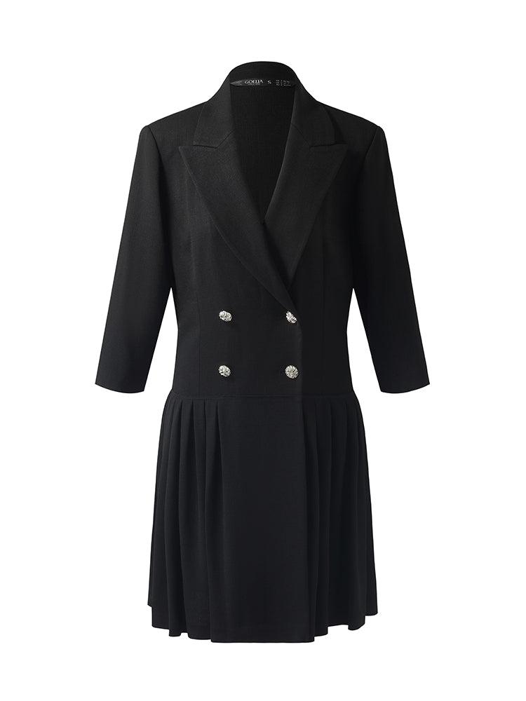 Acetate Pleated Women Mini Dress Product Image